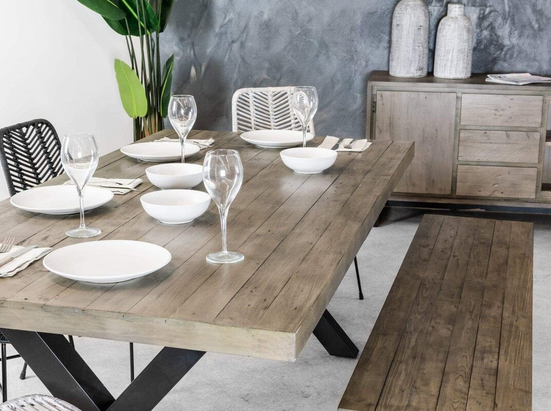New York 2m Fixed Top Dining Table