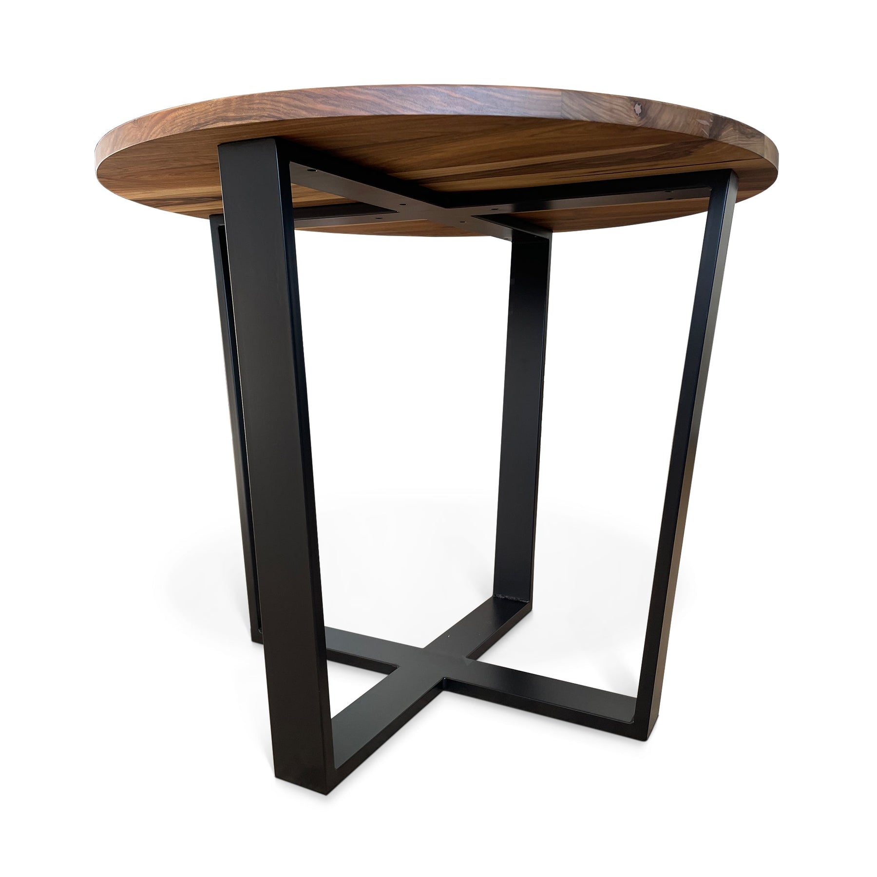 Walnut Round Bar Table