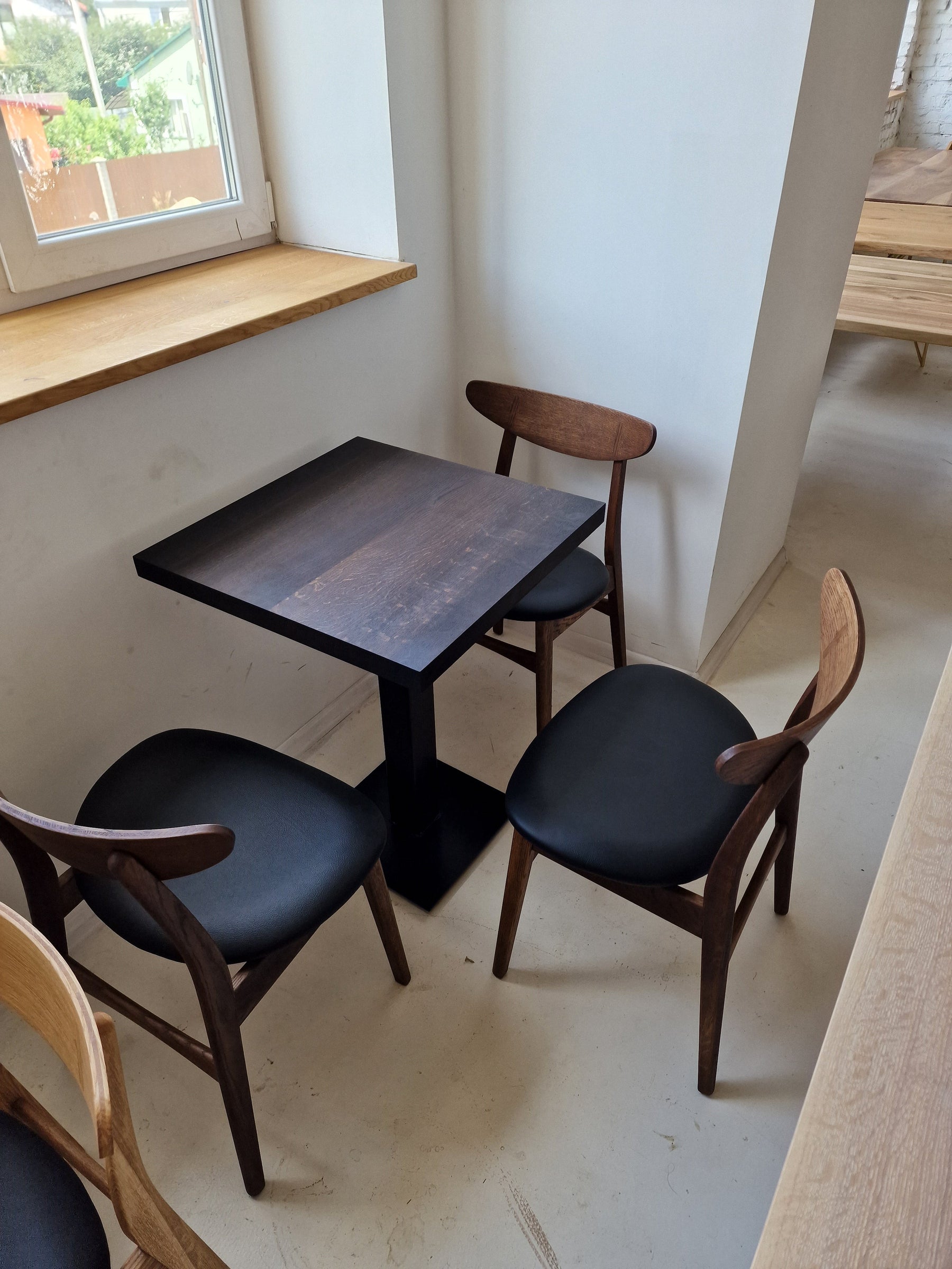 Square Oak Cafe Table