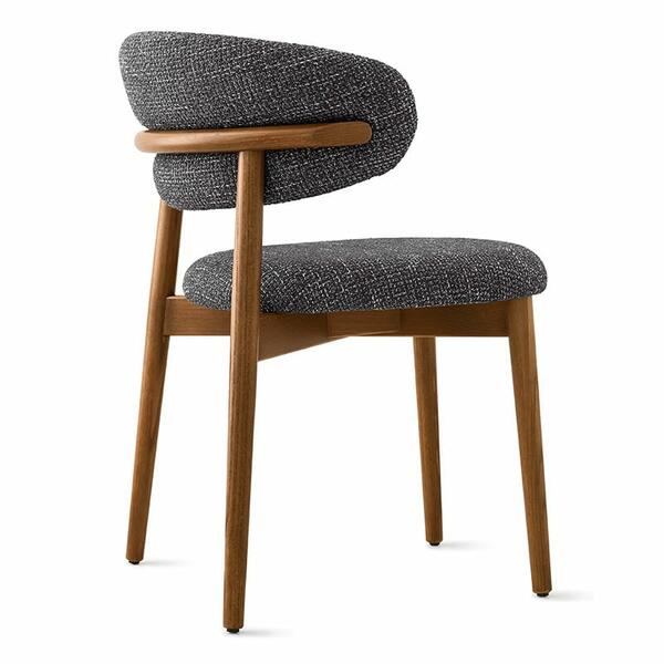 Ella Walnut Dining Chair Leather