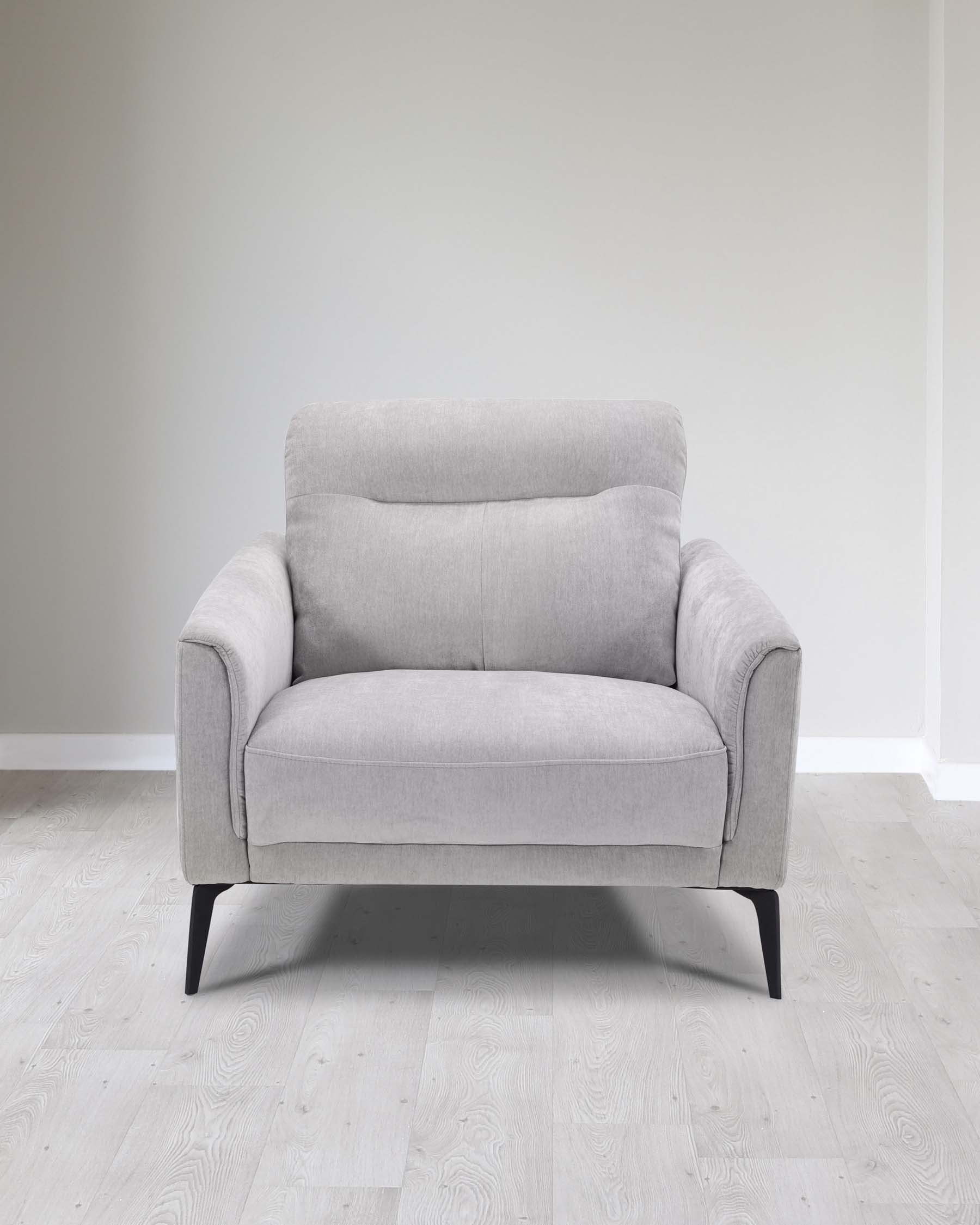Brooks Light Grey Fabric Armchair