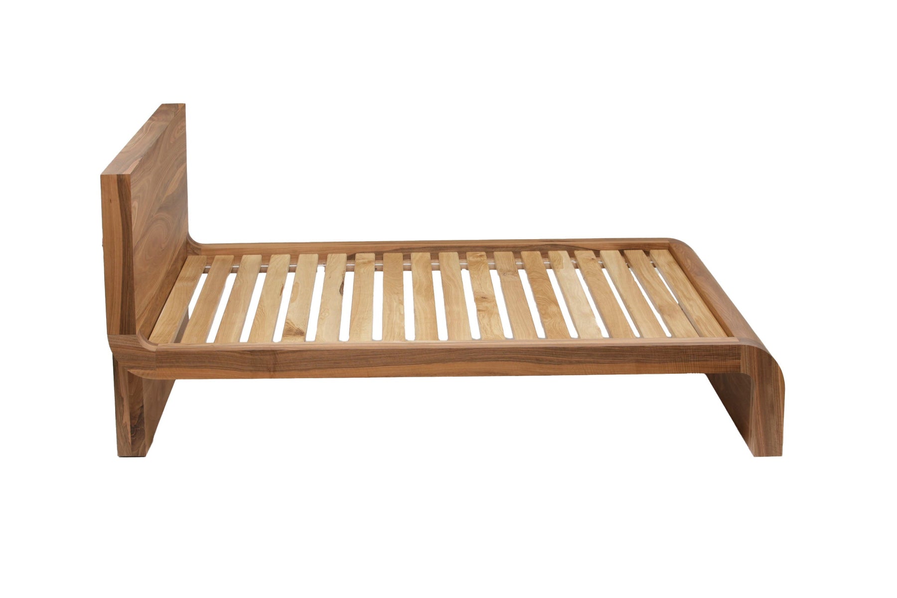 Emma Walnut Wood Bed