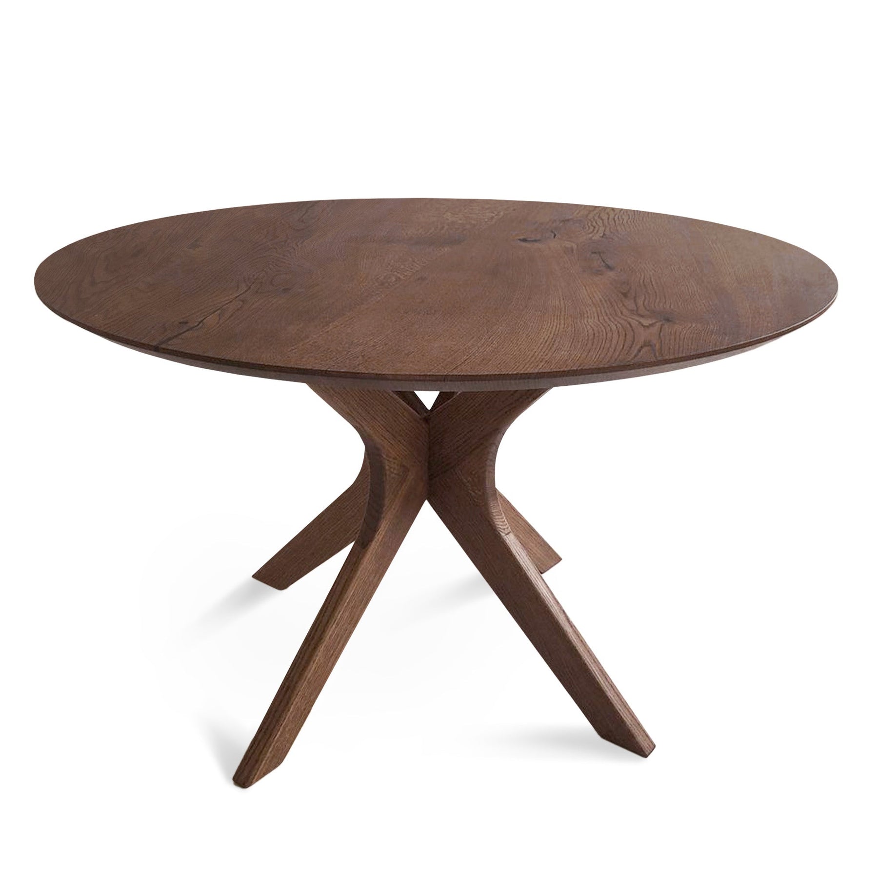 Bibi Extendable Round Dining Table in Solid Oak