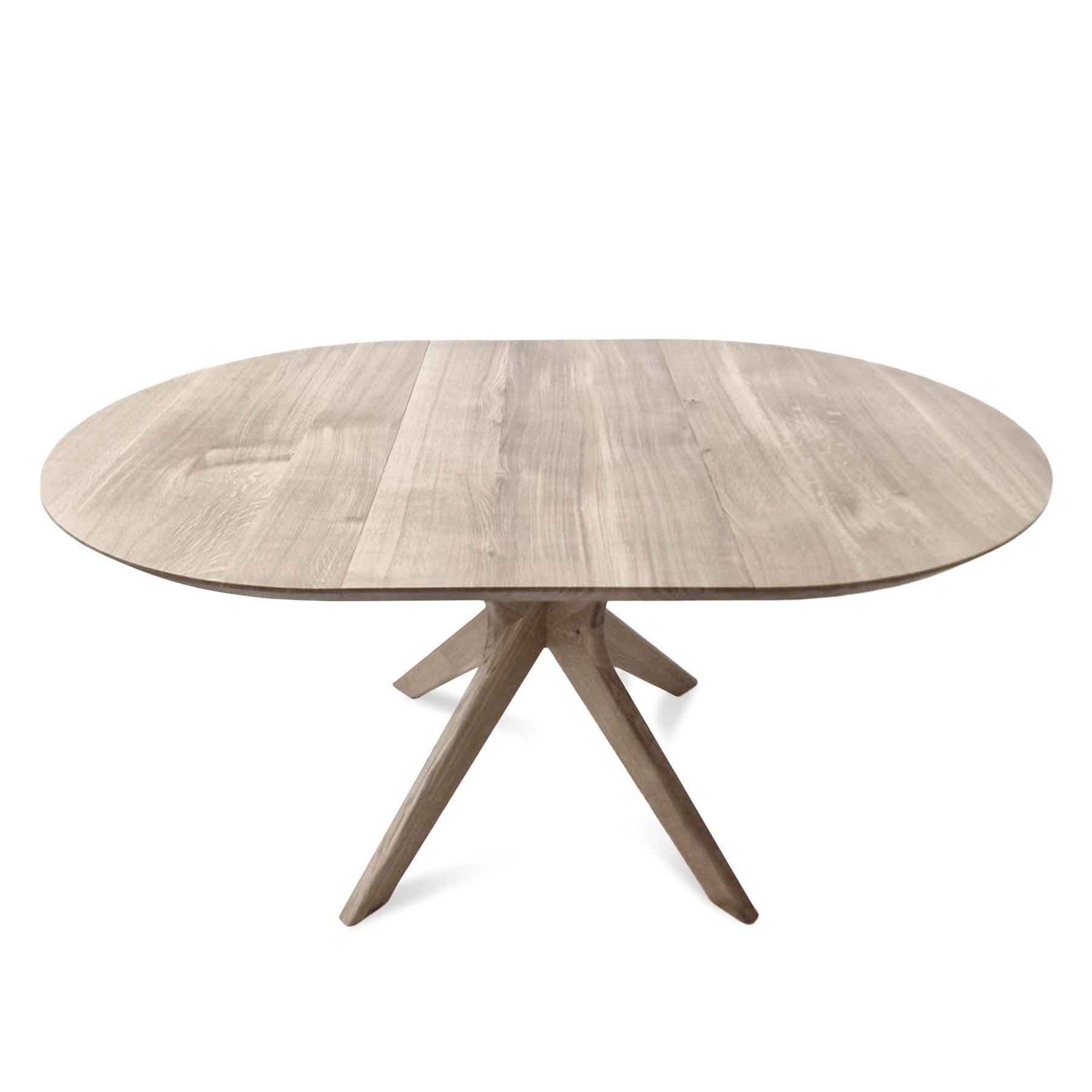 Bibi Extendable Round Dining Table in Solid Oak