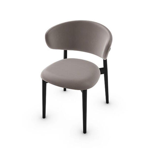 Ella Walnut Dining Chair Leather