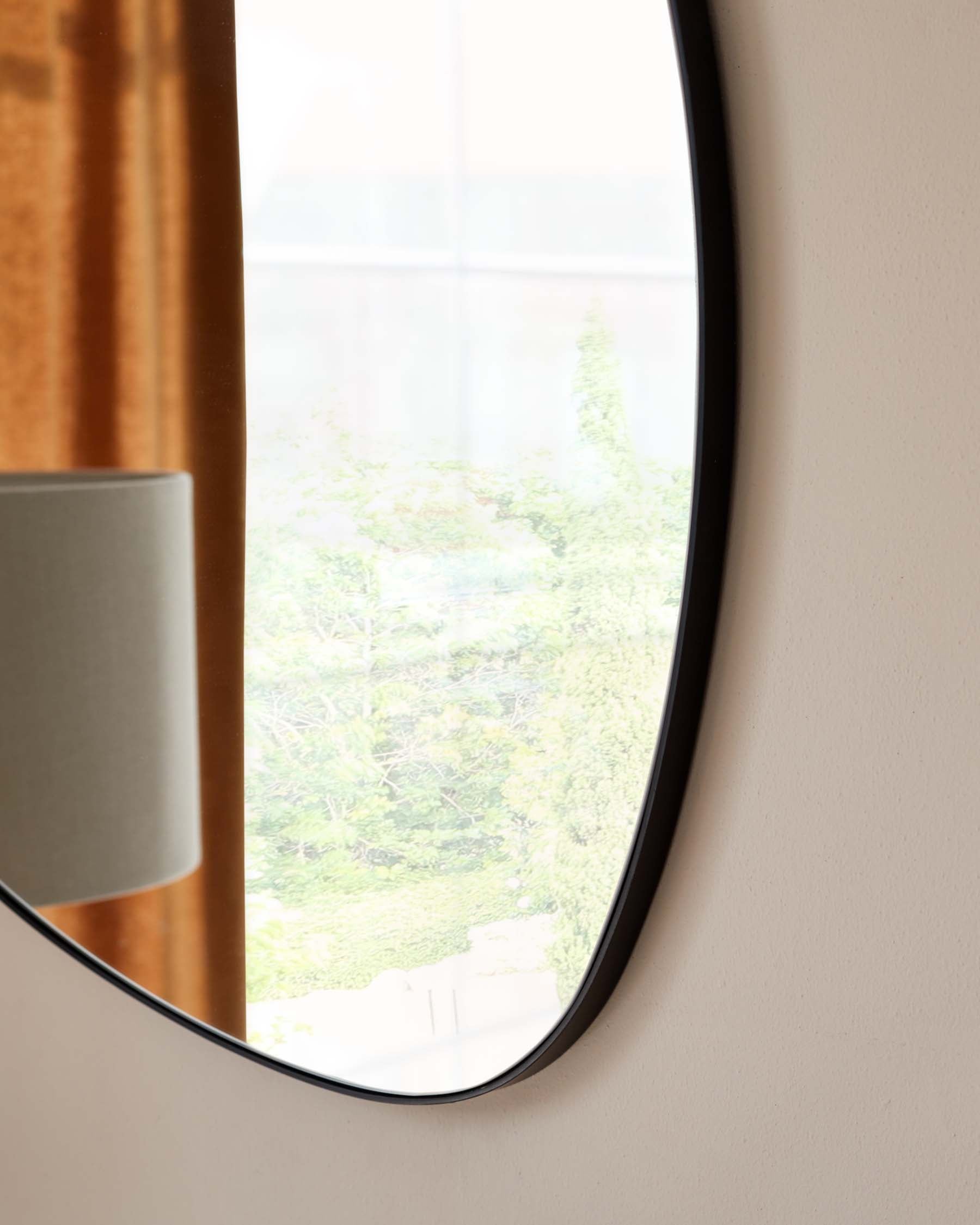 Caspian Small Wall Mirror Black