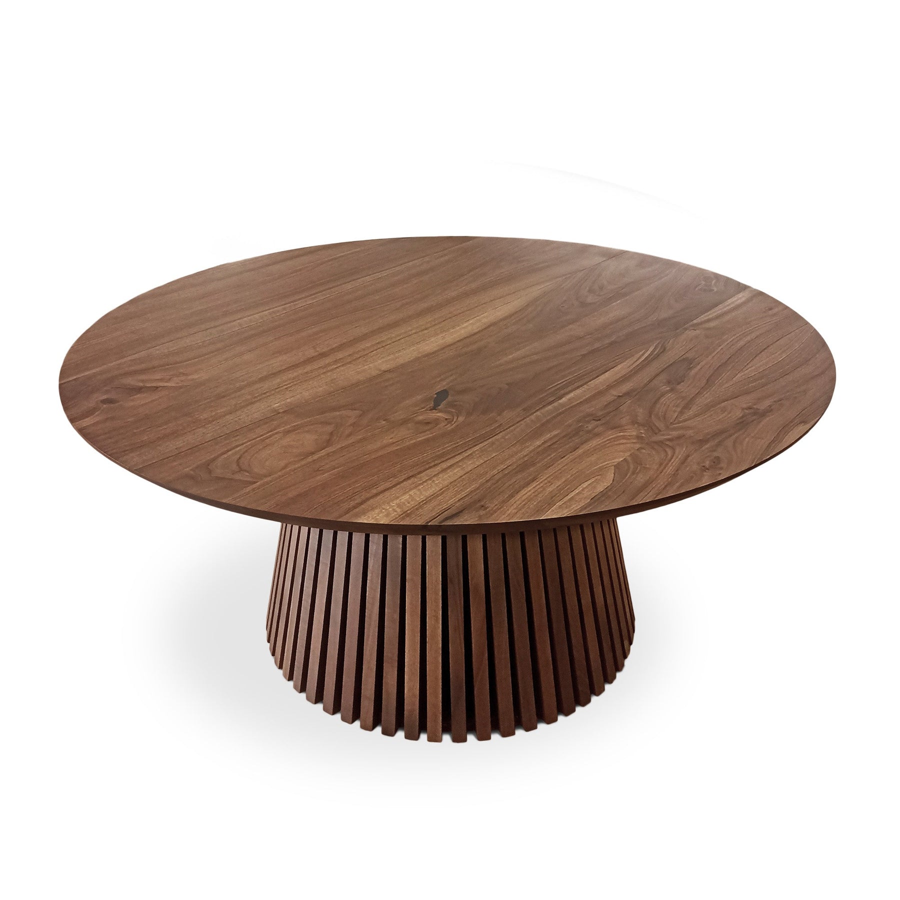 Vivien Round Extendable Dining Table in Chocolate Walnut