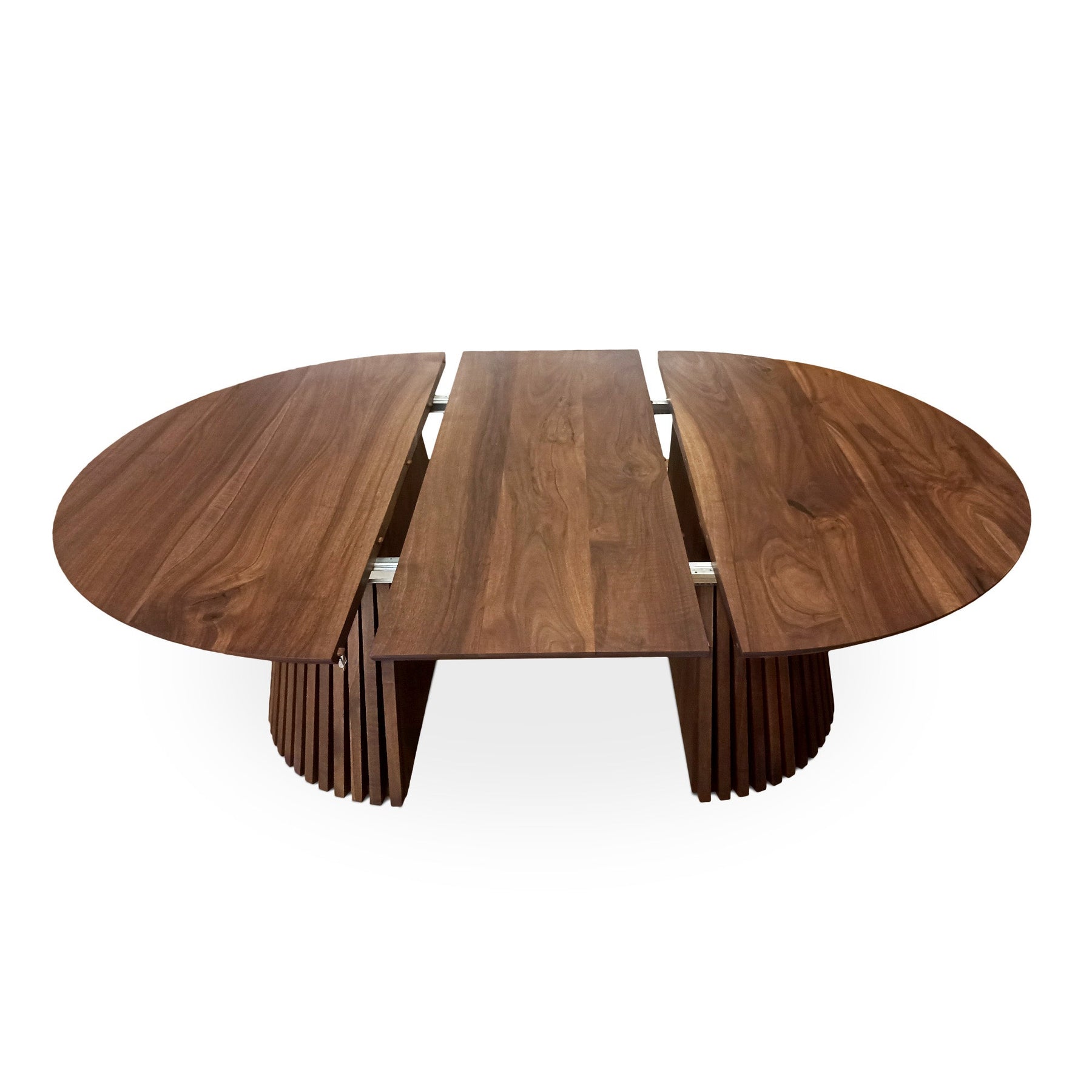 Vivien Round Extendable Dining Table in Chocolate Walnut