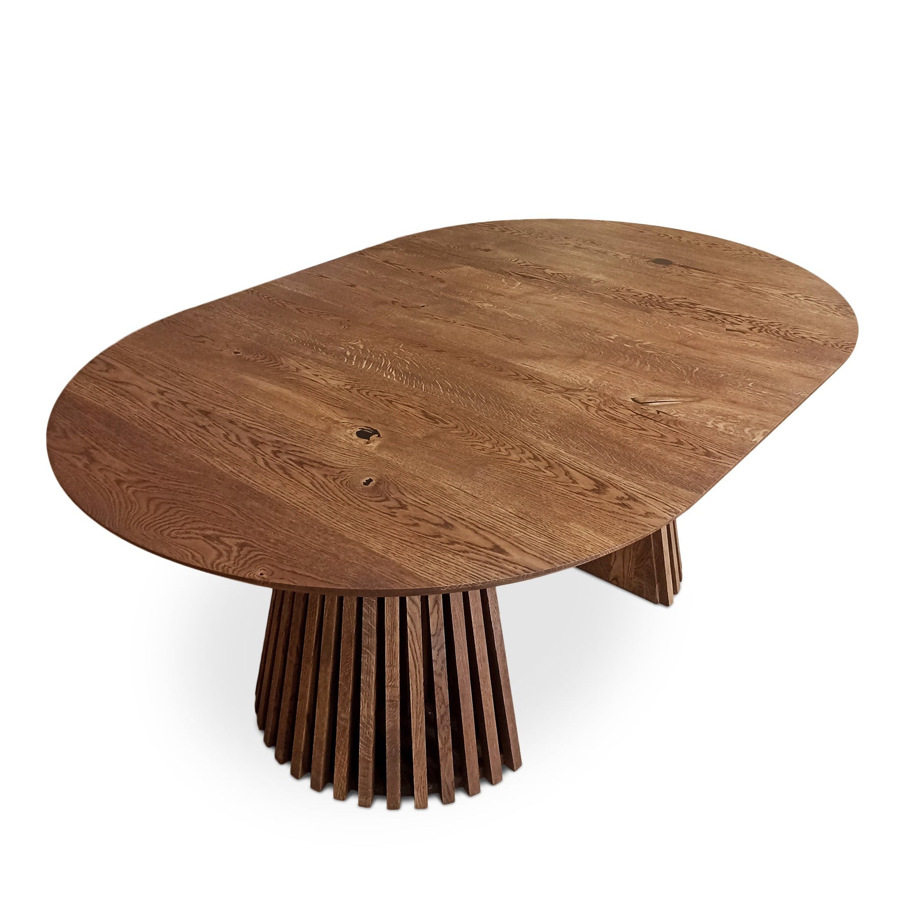 Vivien Round Extendable Dining Table in Chocolate Oak