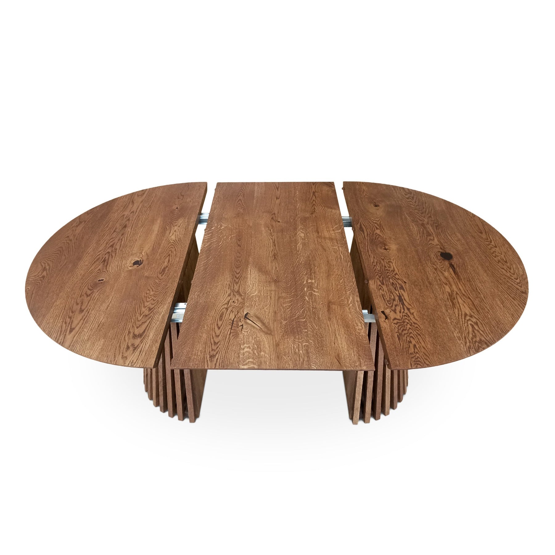 Vivien Round Extendable Dining Table in Chocolate Oak