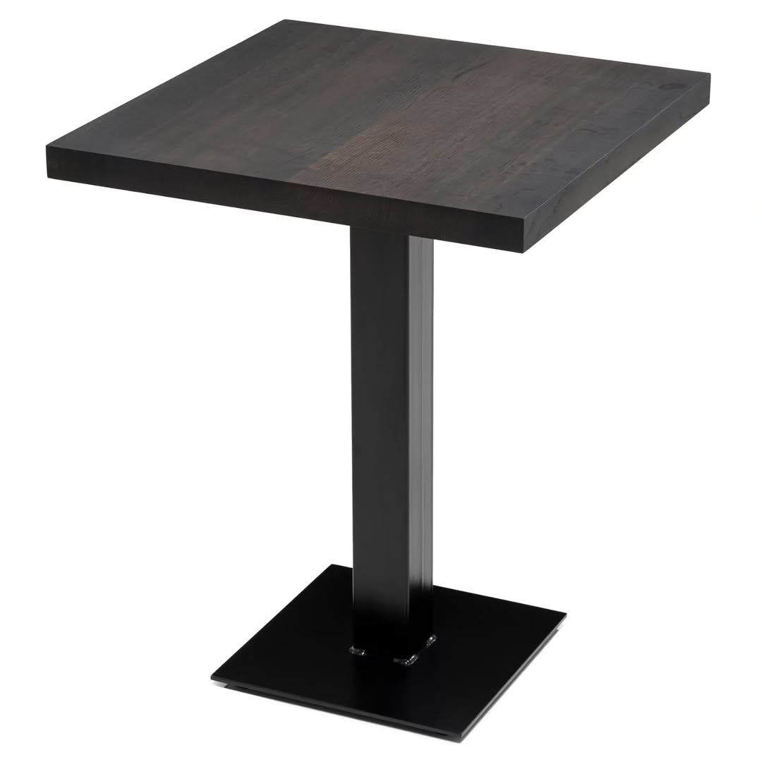 Pedestal Bistro Table in Thermo Oak