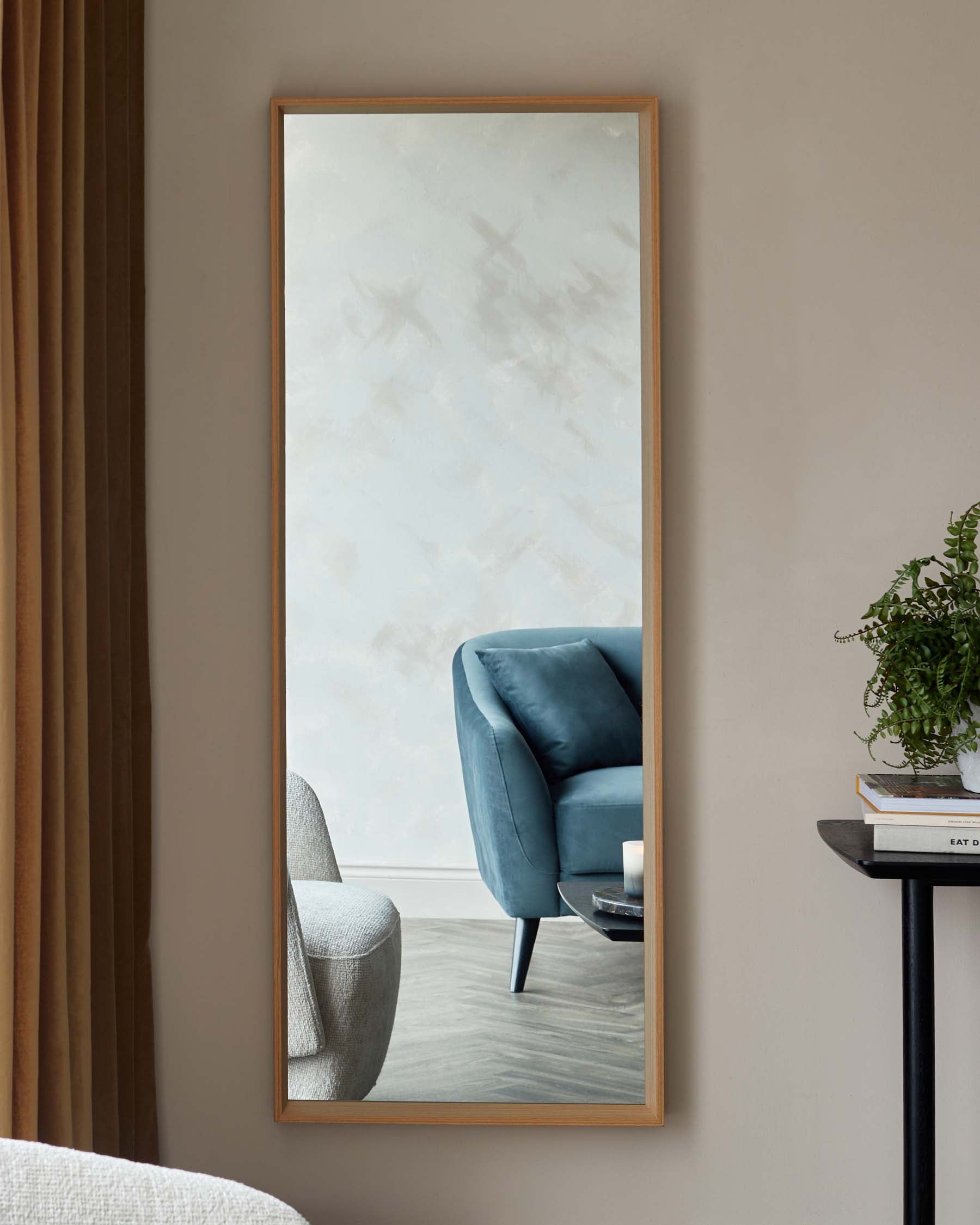 Corban Large Full Length Wall Mirror Oak