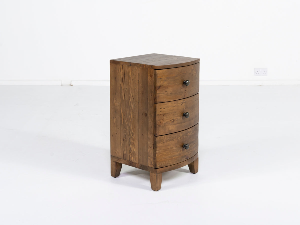 Hawaii 3 Drawer Bedside Table