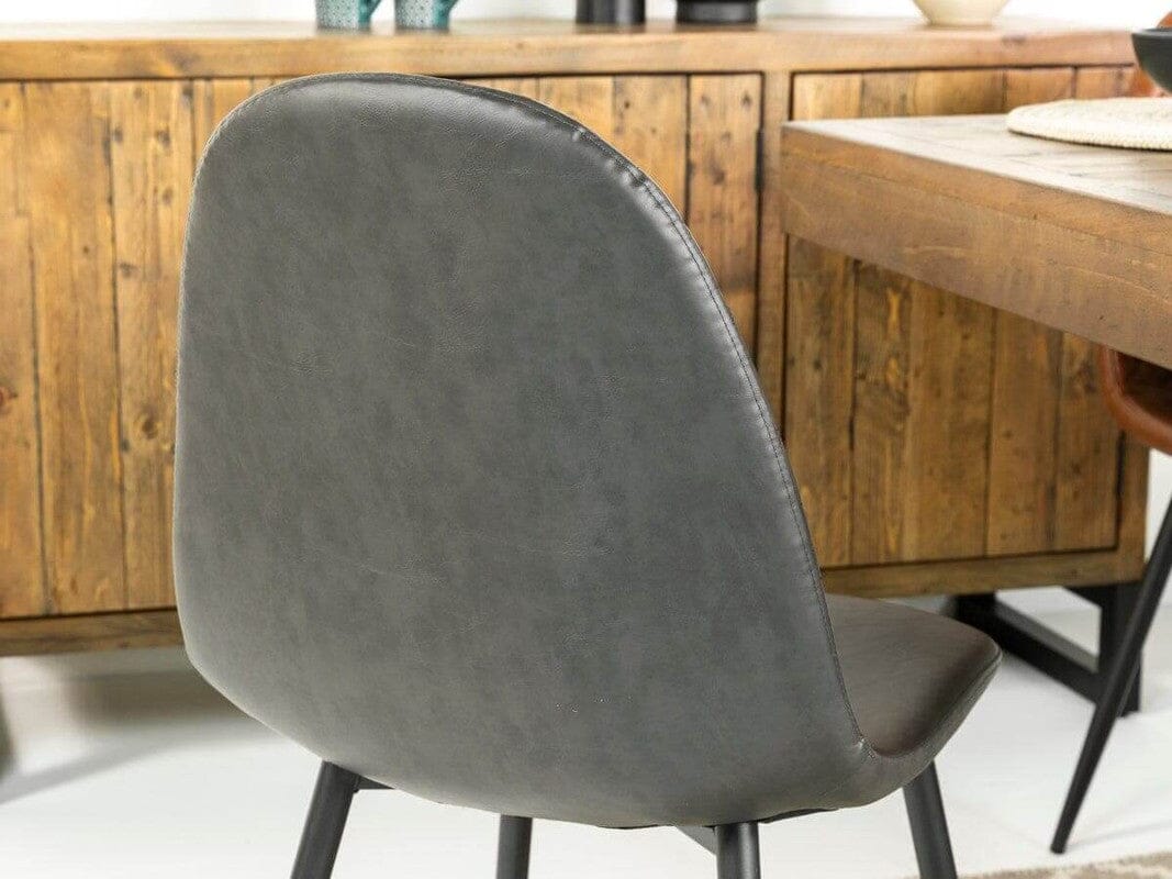 Brooklyn 160cm Fixed Top Dining Table & Grey Dallas Dining Chairs