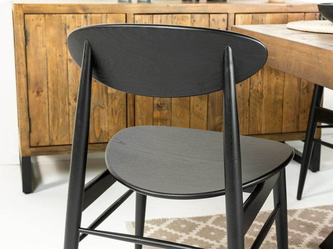 Brooklyn 160cm Fixed Top Cross Leg Dining Table & Gabo Dining Chairs