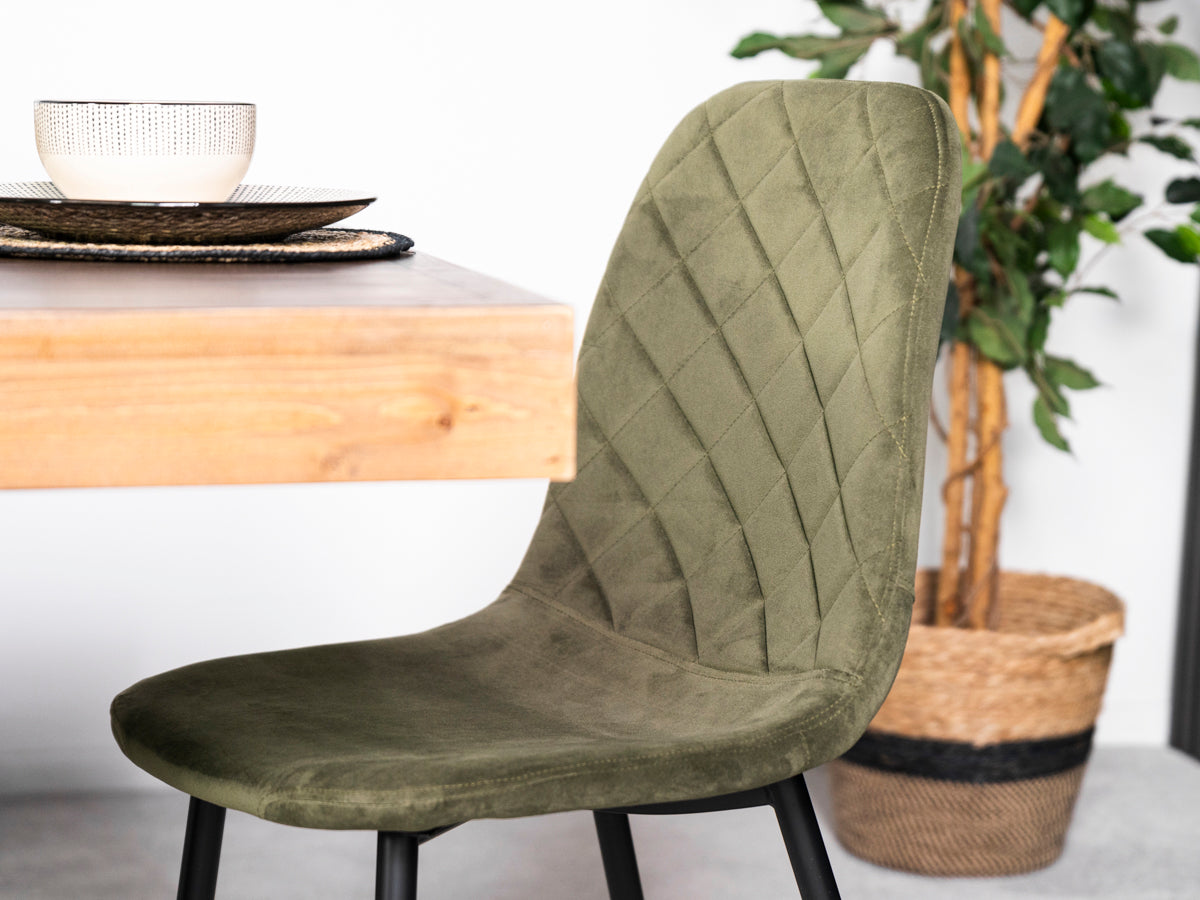 Brooklyn 160cm Fixed Top Dining Table & Alston Dining Chairs