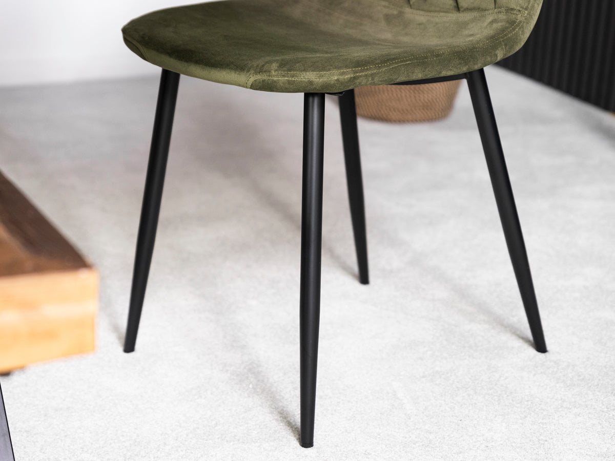 Brooklyn 160cm Fixed Top Dining Table & Alston Dining Chairs