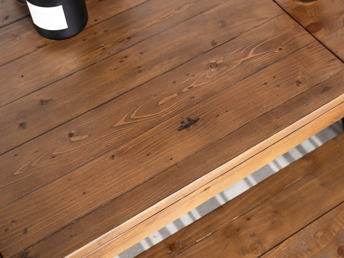 Brooklyn Large Extendable Cross Leg Dining Table (180cm - 240cm) & Auburn Brown Dining Chairs
