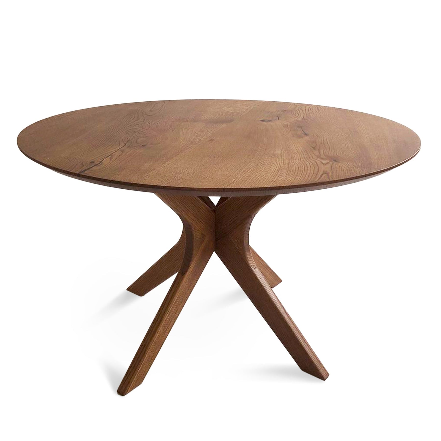Bibi Extendable Round Dining Table in Solid Oak