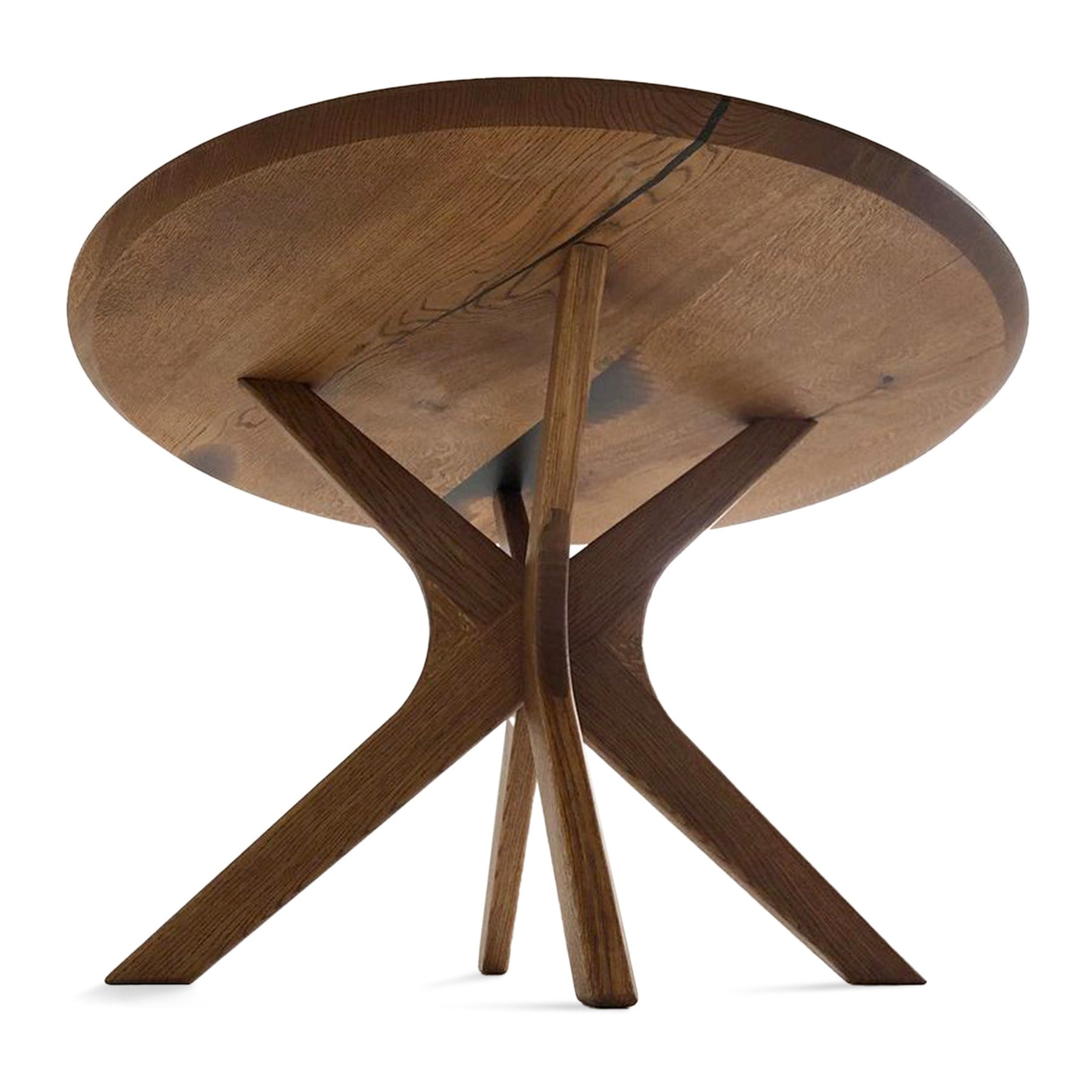 Bibi Extendable Round Dining Table in Solid Oak