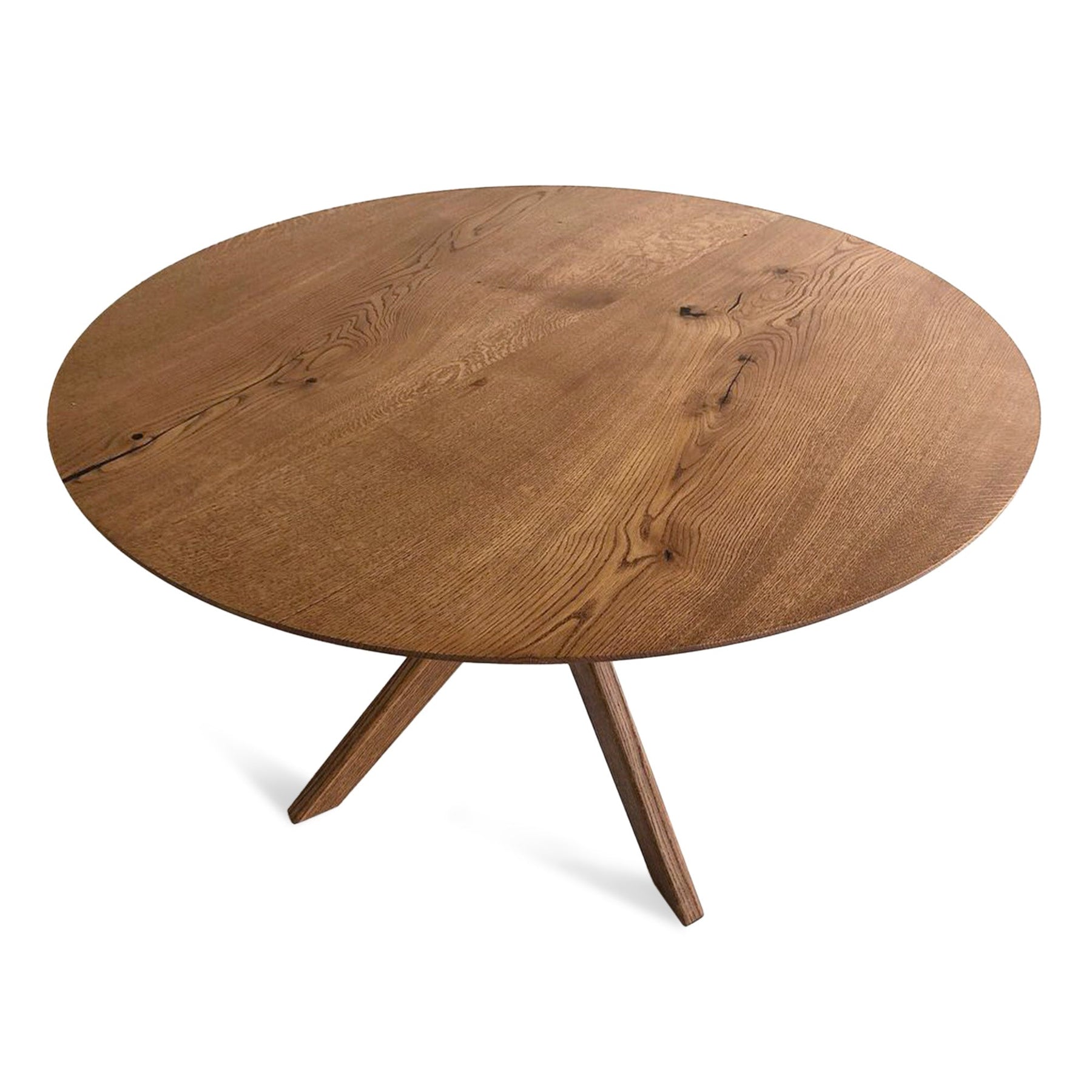 Bibi Extendable Round Dining Table in Solid Oak