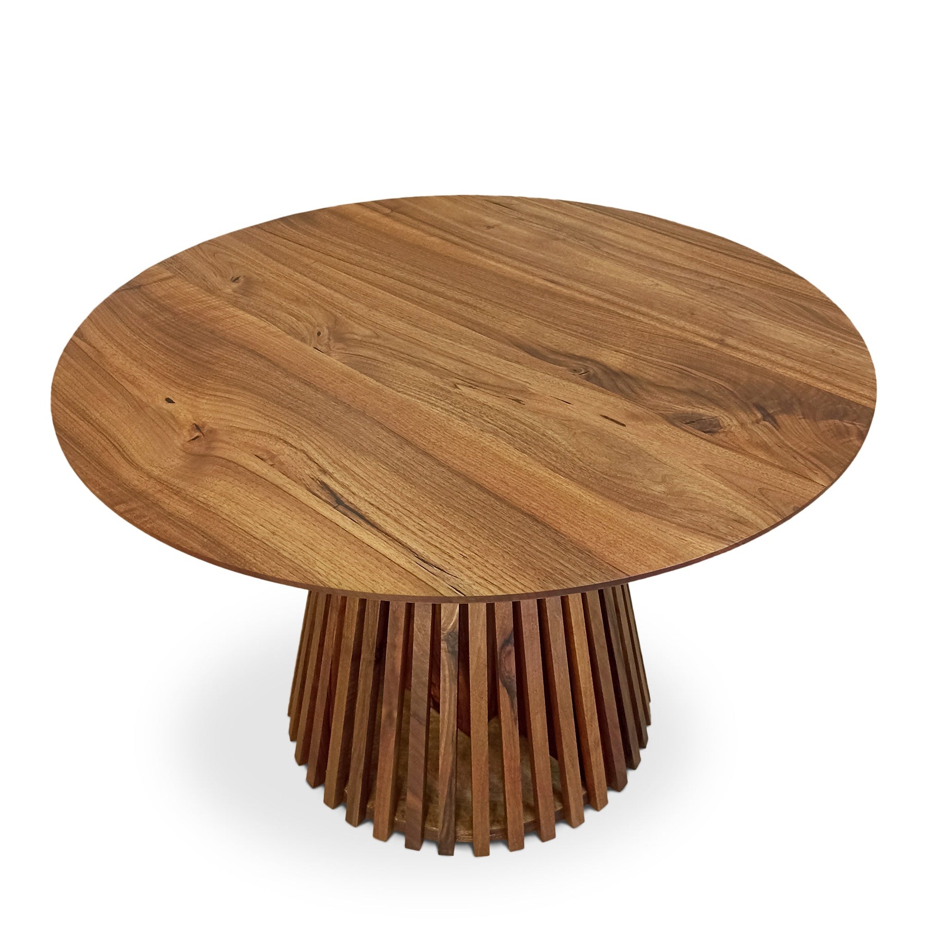 Vivien Round Extendable Dining Table in Darker Walnut