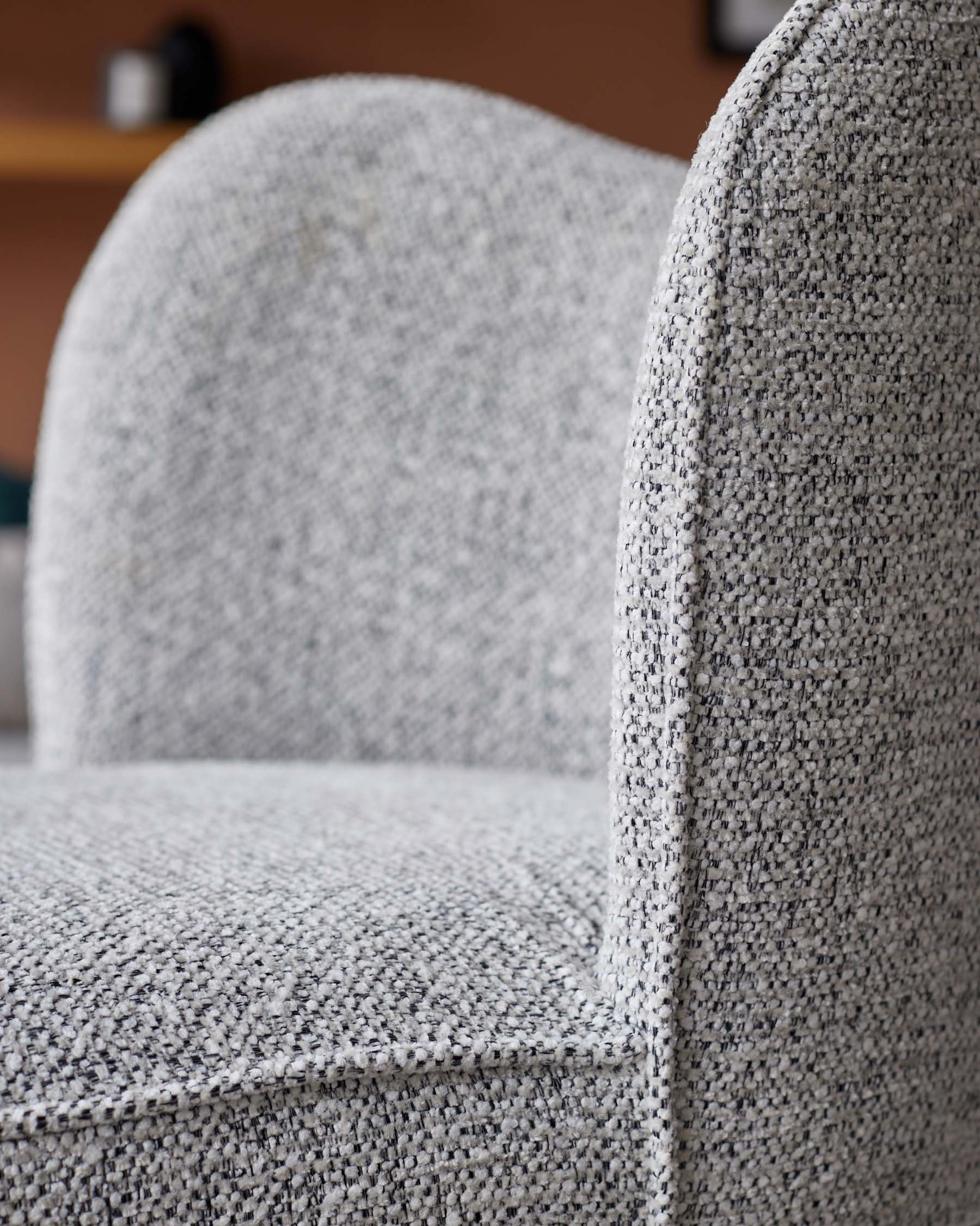 Evelyn grey fabric bar stool