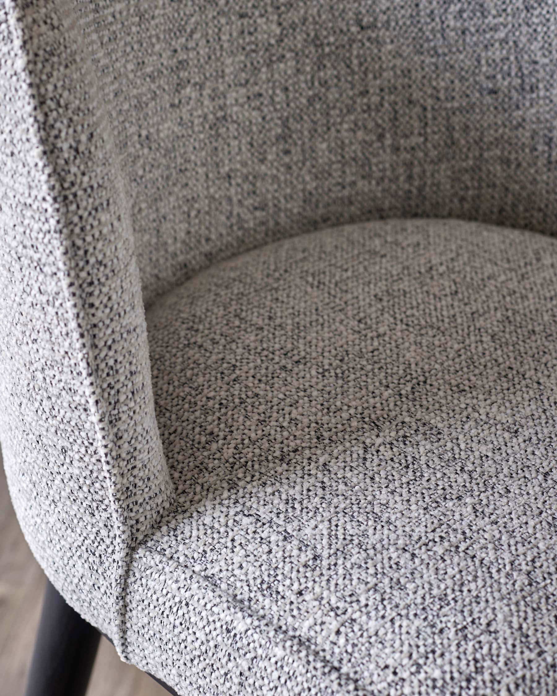Evelyn grey fabric bar stool
