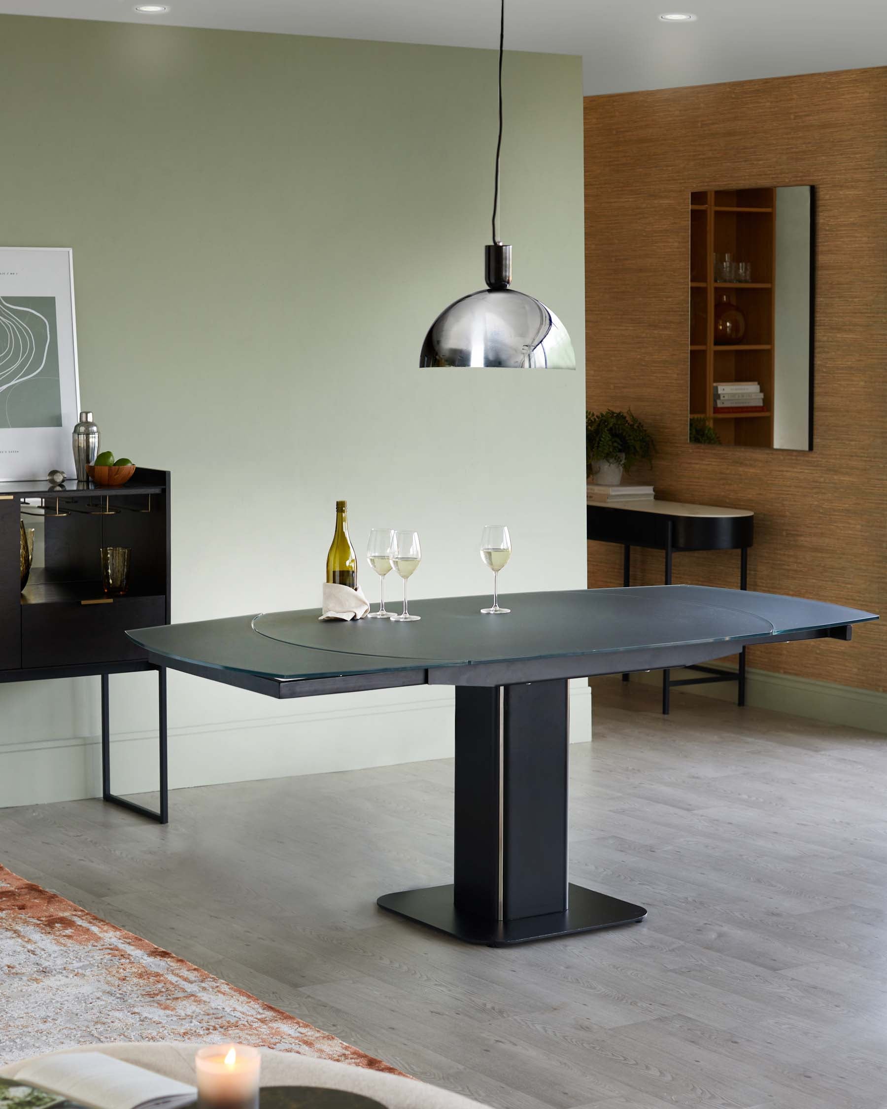 Fraser 4 to 6 seater table and 4 Marlow dining chairs set