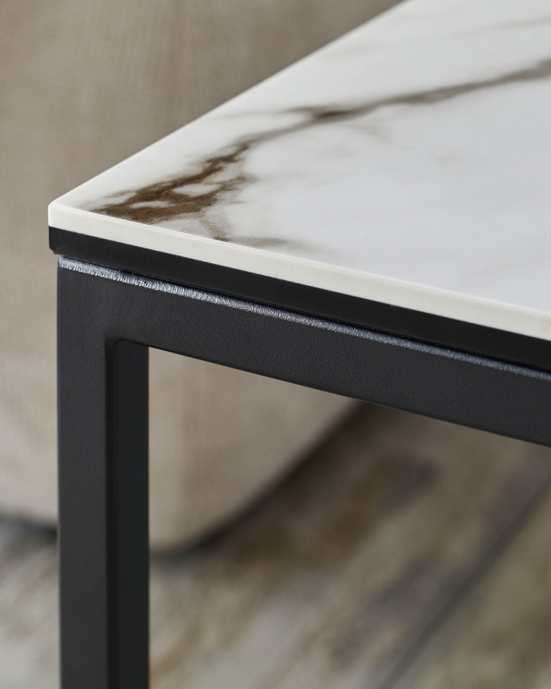 Georgia natural ceramic side table