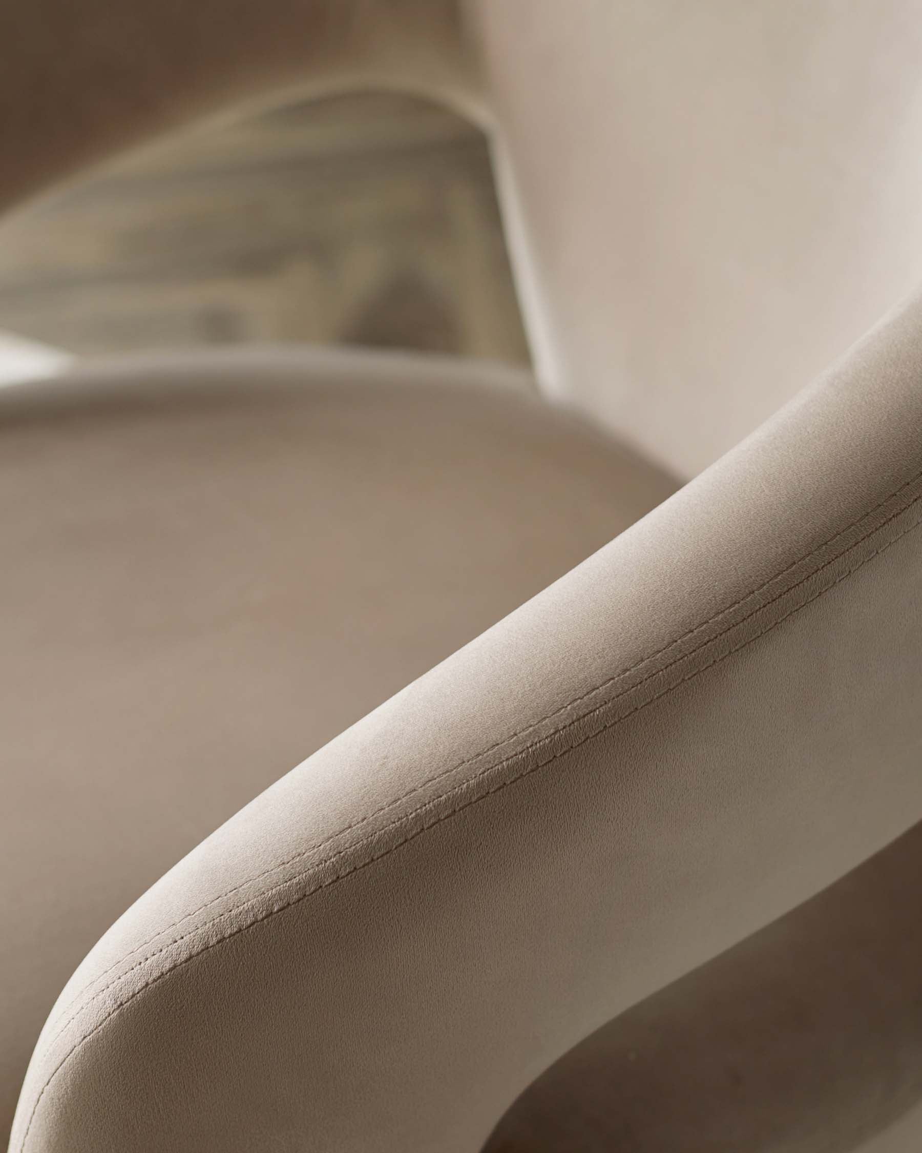 Heath champagne velvet accent chair