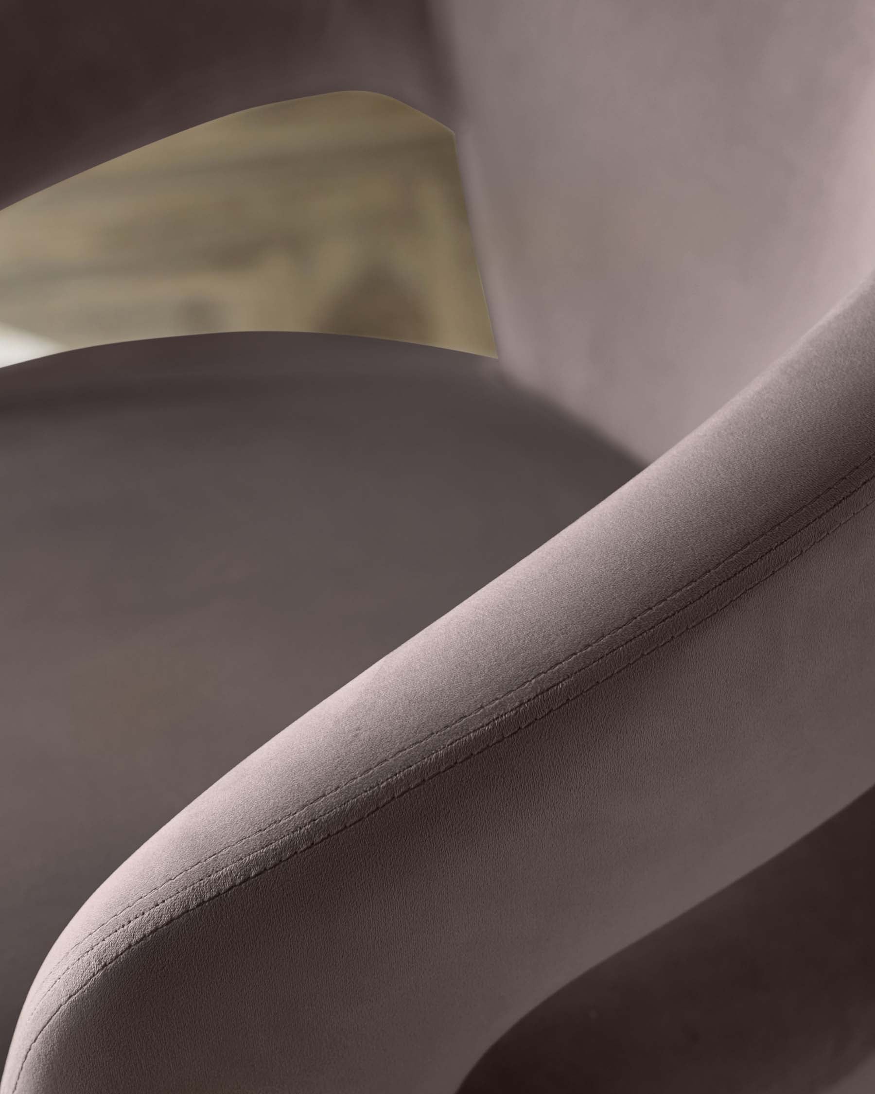 Heath mocha velvet accent chair