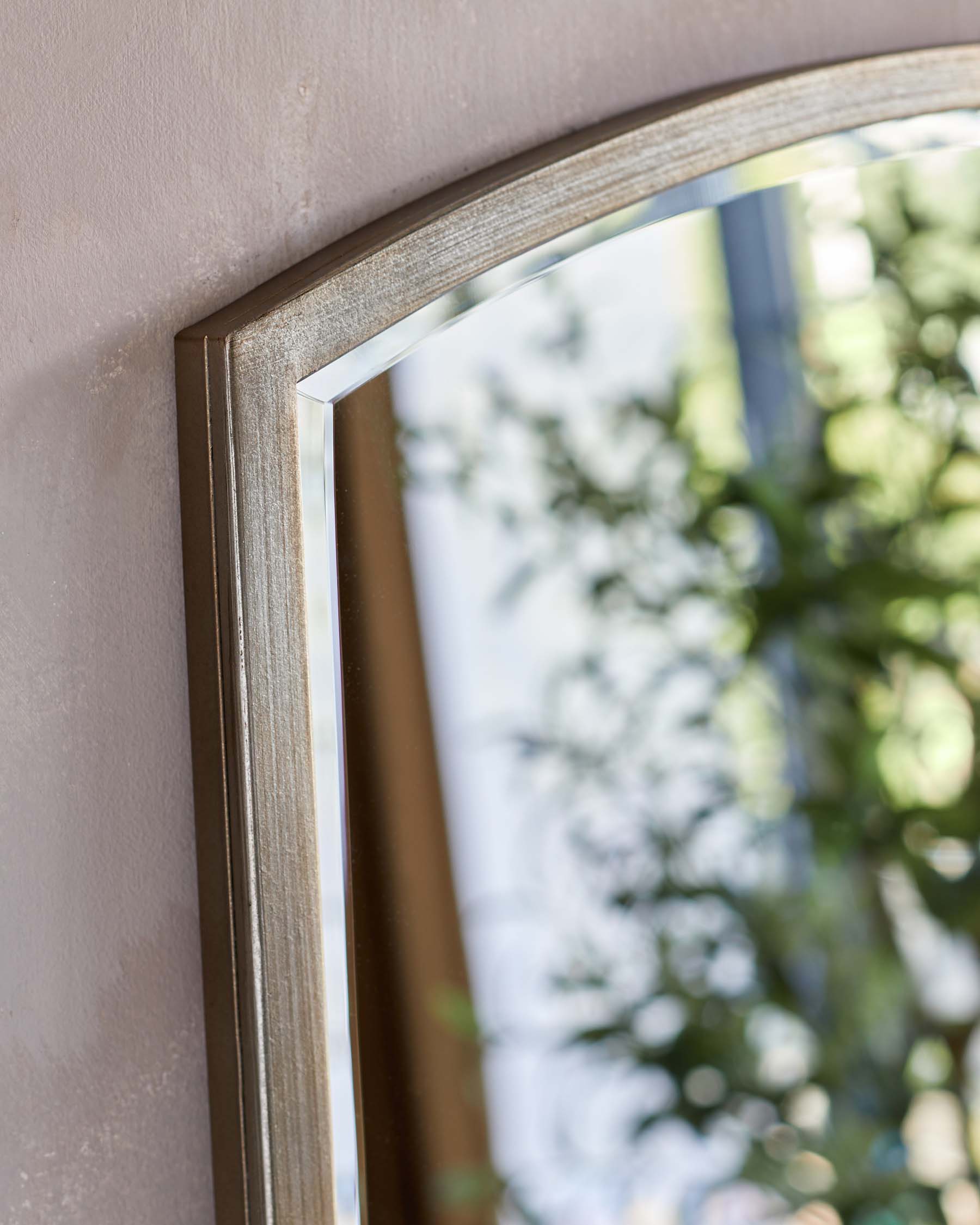 Hillard Large Full Length Leaner Mirror Antique Nickel