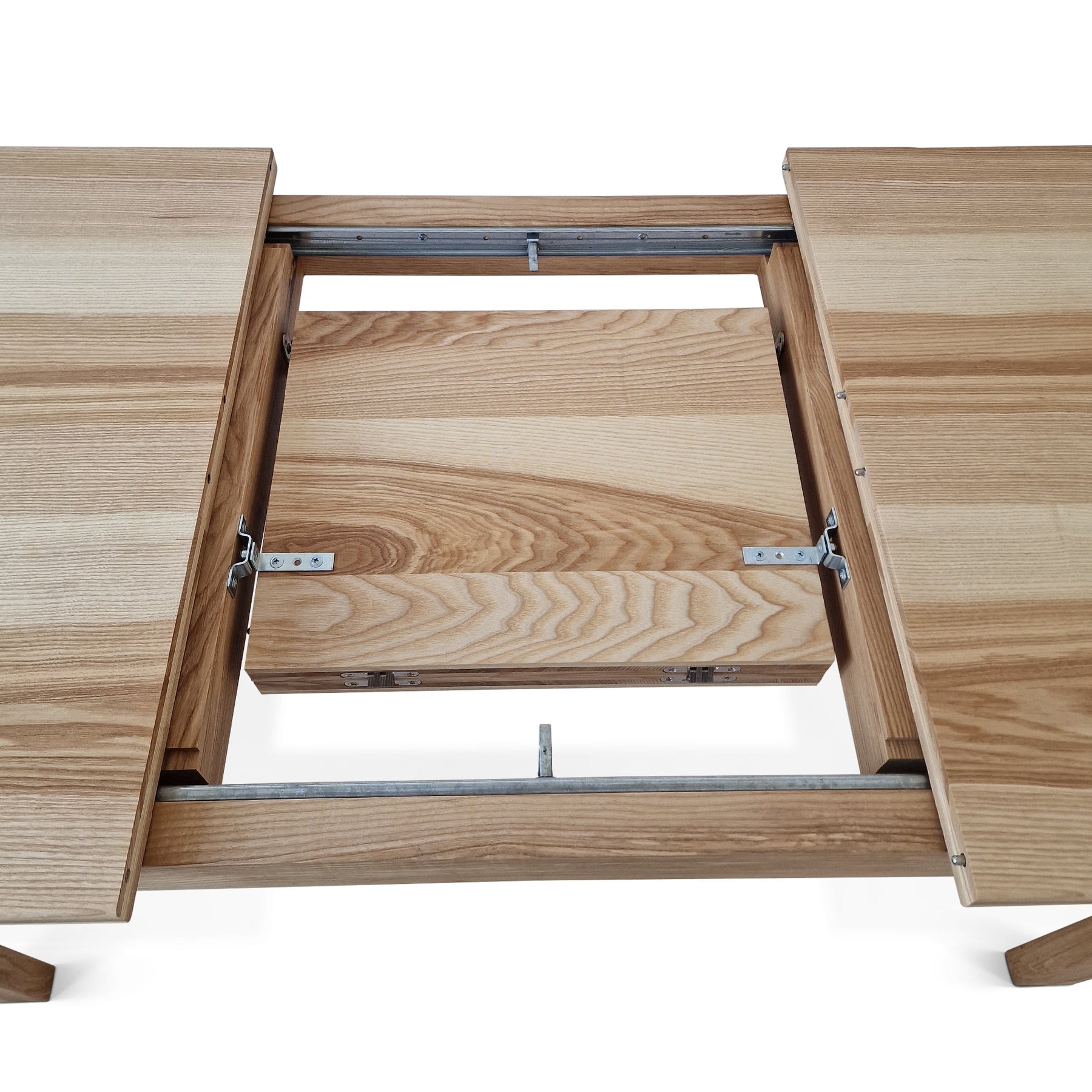 Chralotte Extendable Oak Dining Table - Self-storing leaf