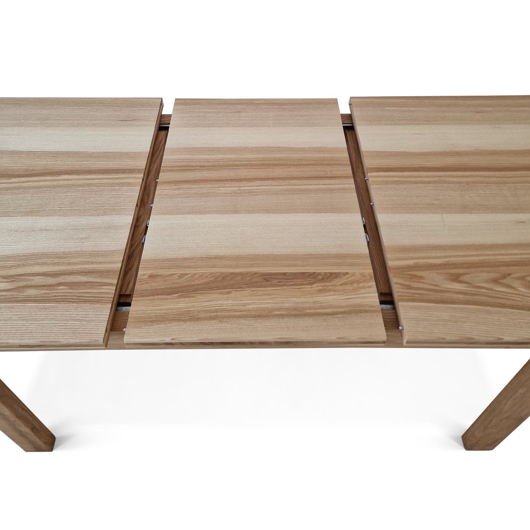 Chralotte Extendable Oak Dining Table - Self-storing leaf