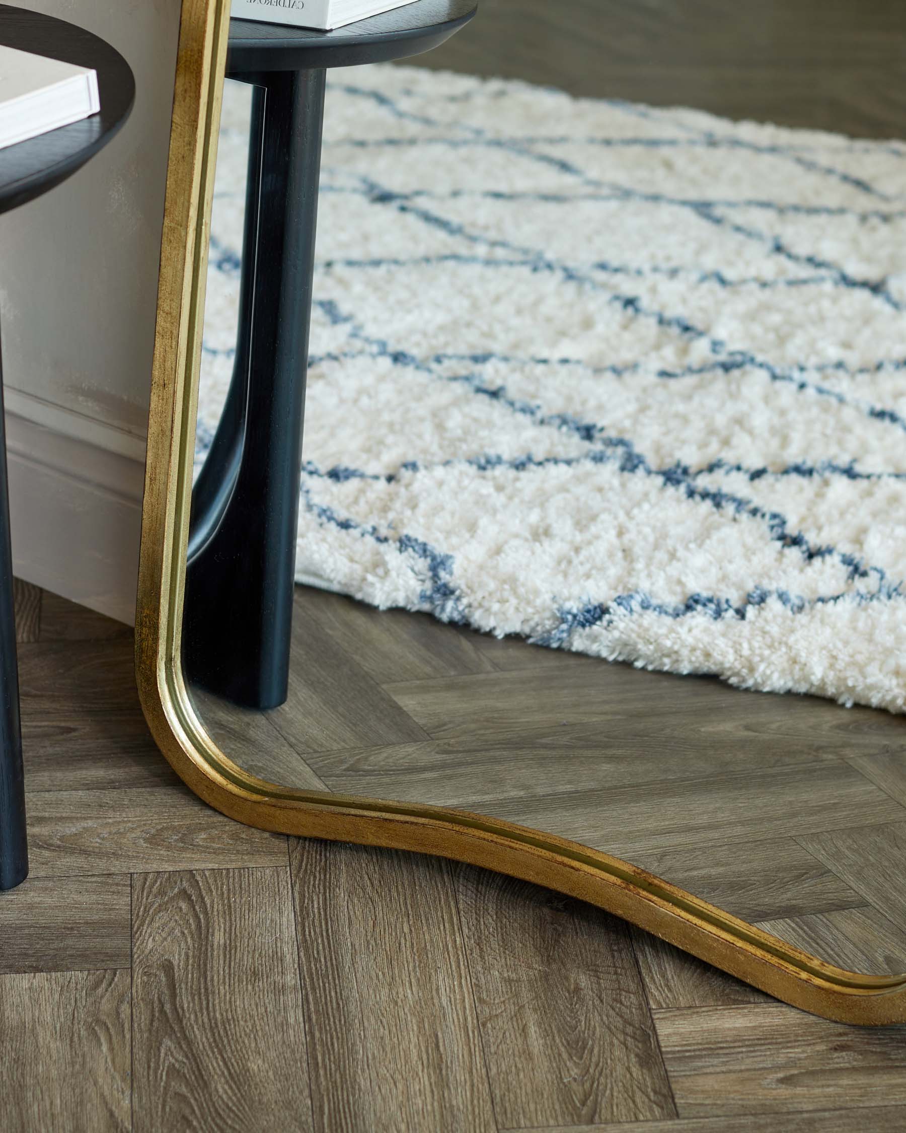 Kennett Medium Full Length Leaner Mirror Antique Gold