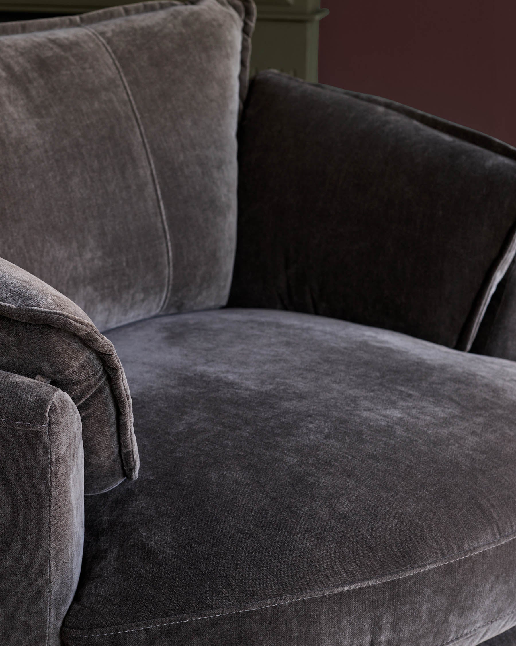 Maddox mocha chenille swivel chair
