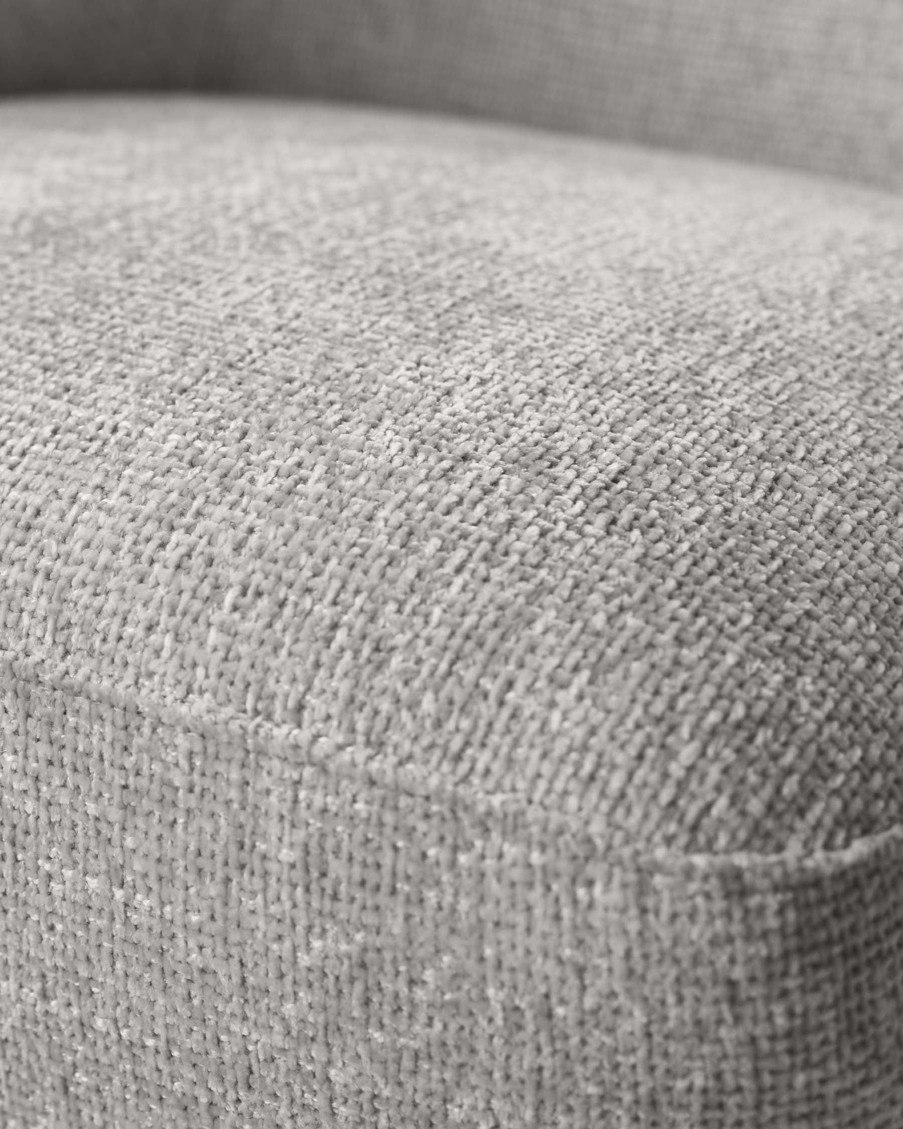 Natalia light grey chunky weave swivel accent chair