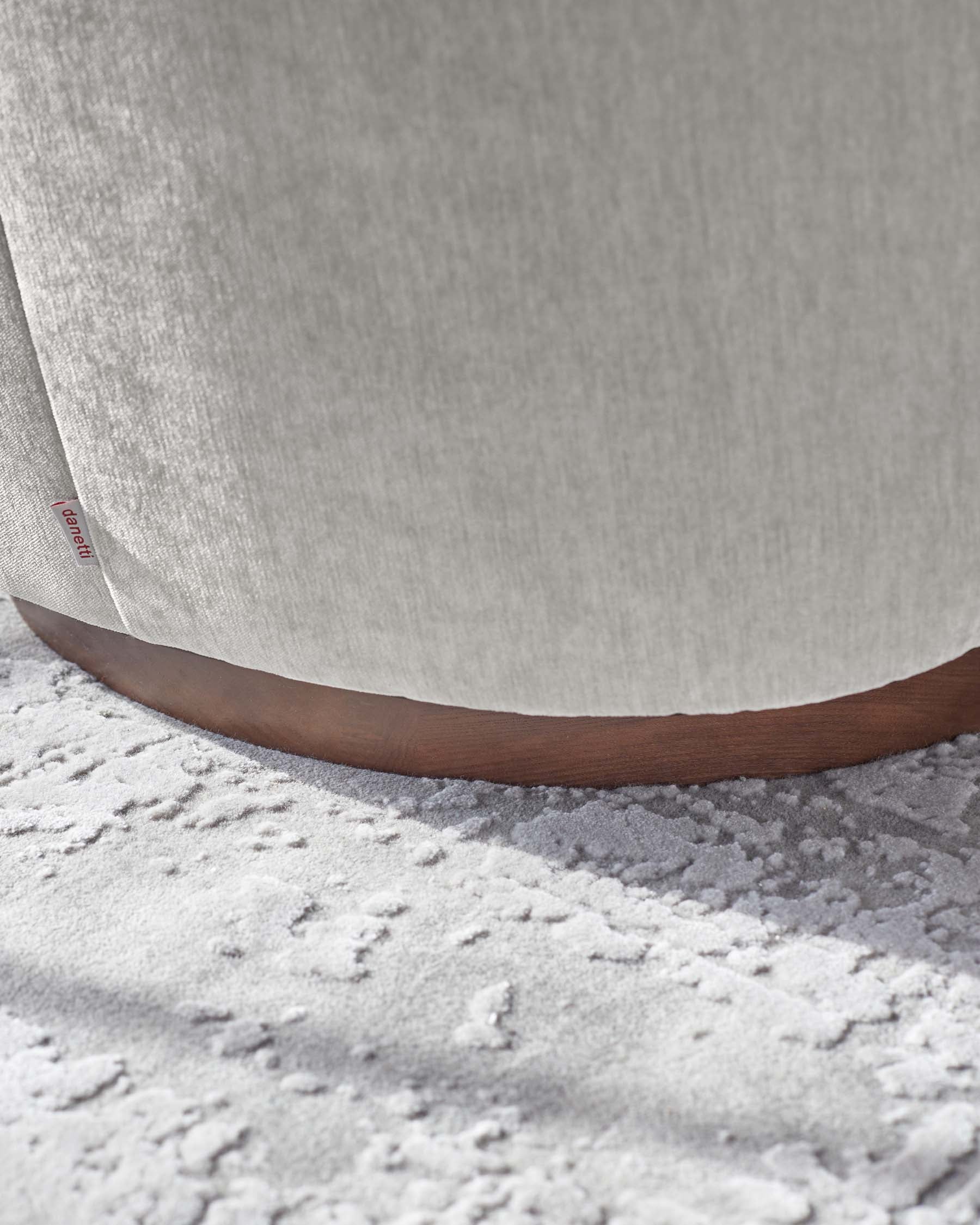 Natalia light grey chenille swivel accent chair