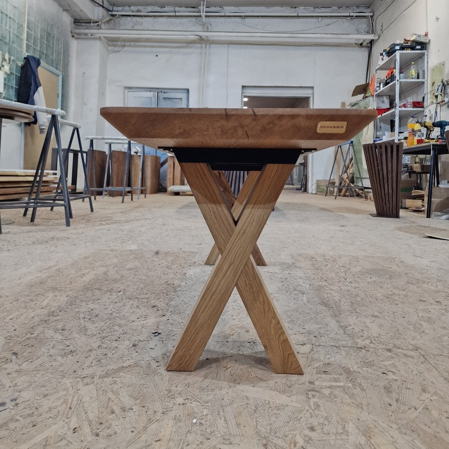 Natural Oak Bench 140cm in stock