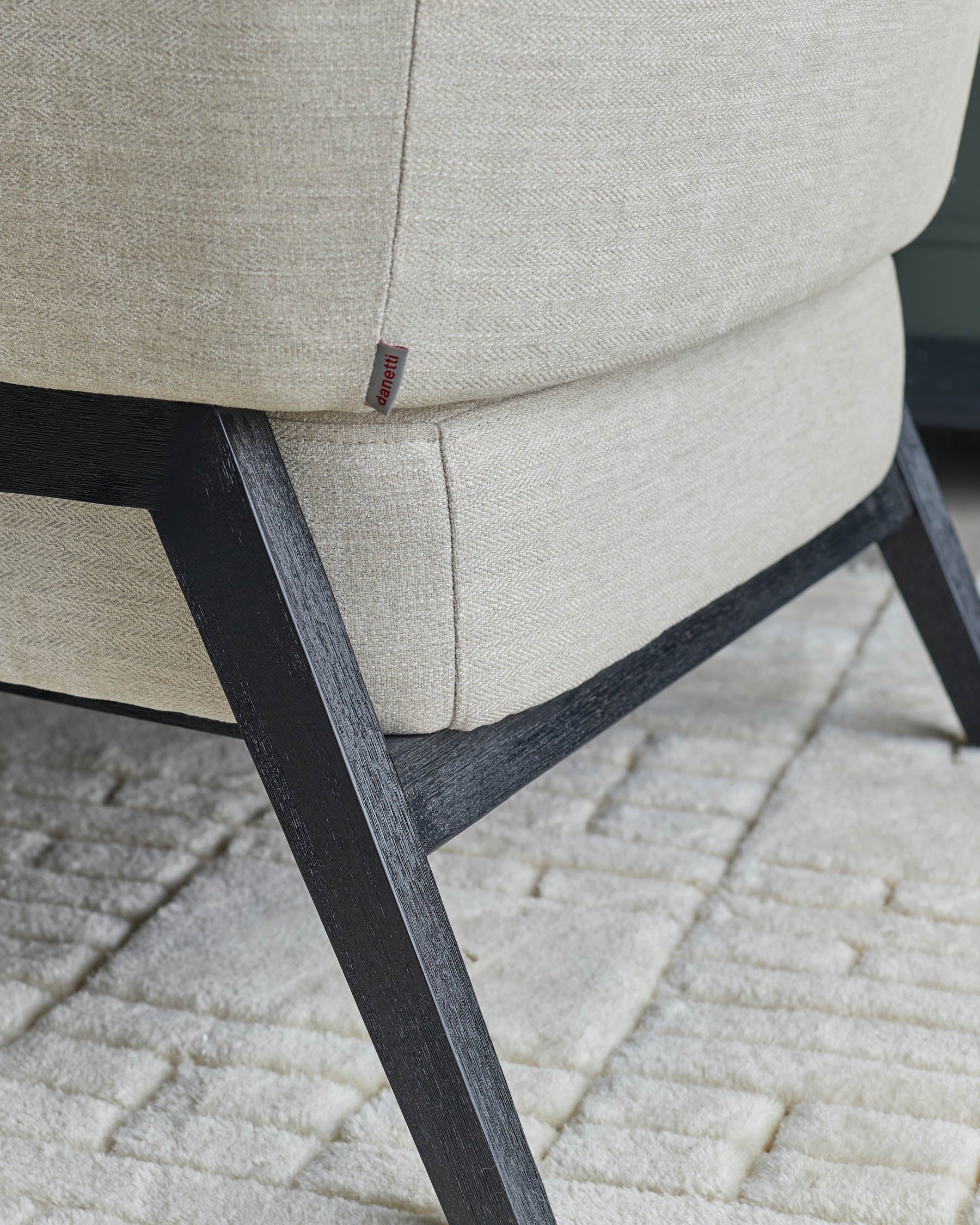 Parker Ivory Chenille Accent Chair