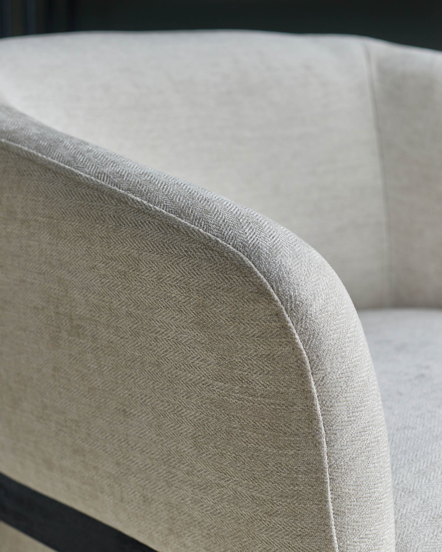 Parker Ivory Chenille Accent Chair