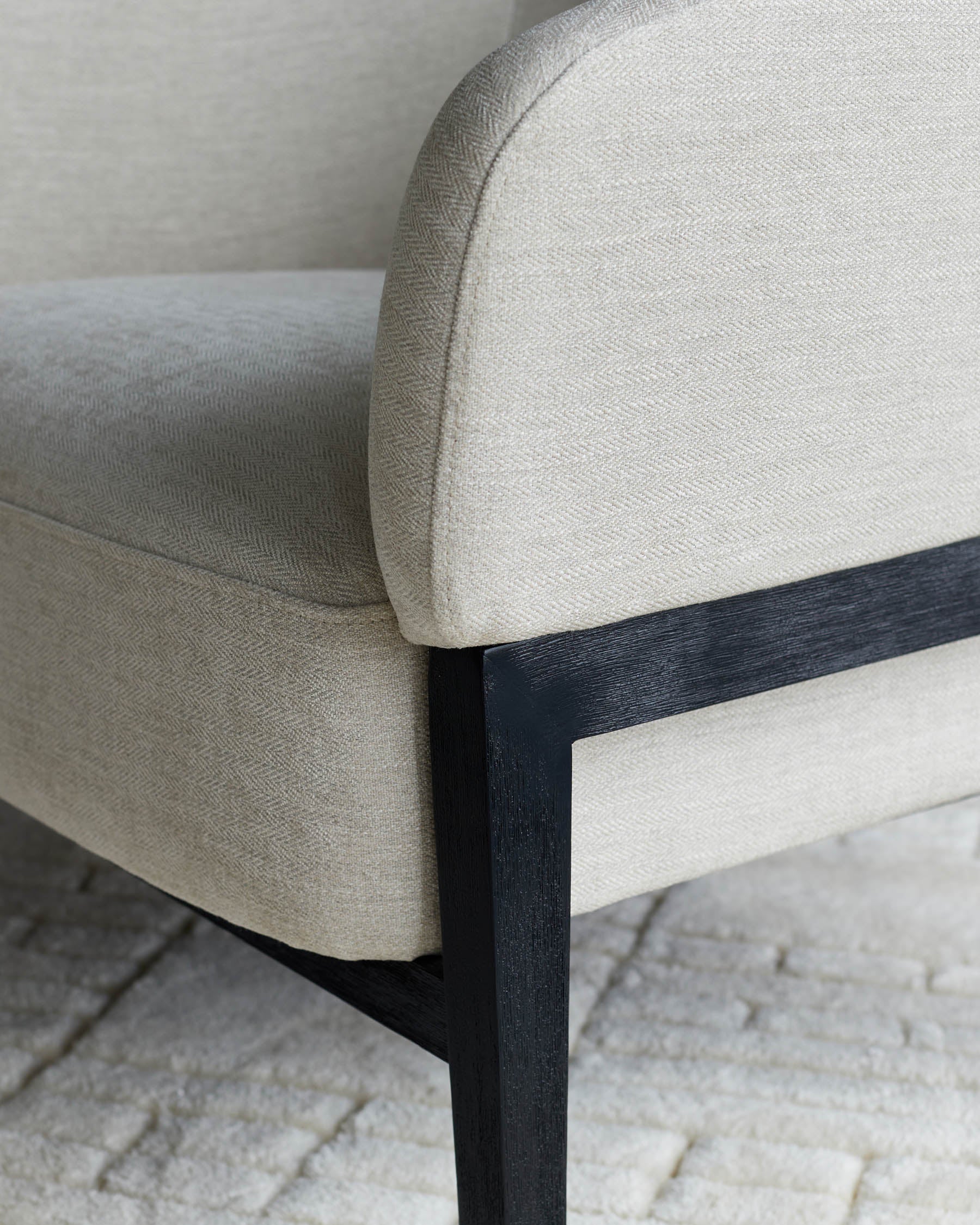 Parker Ivory Chenille Accent Chair