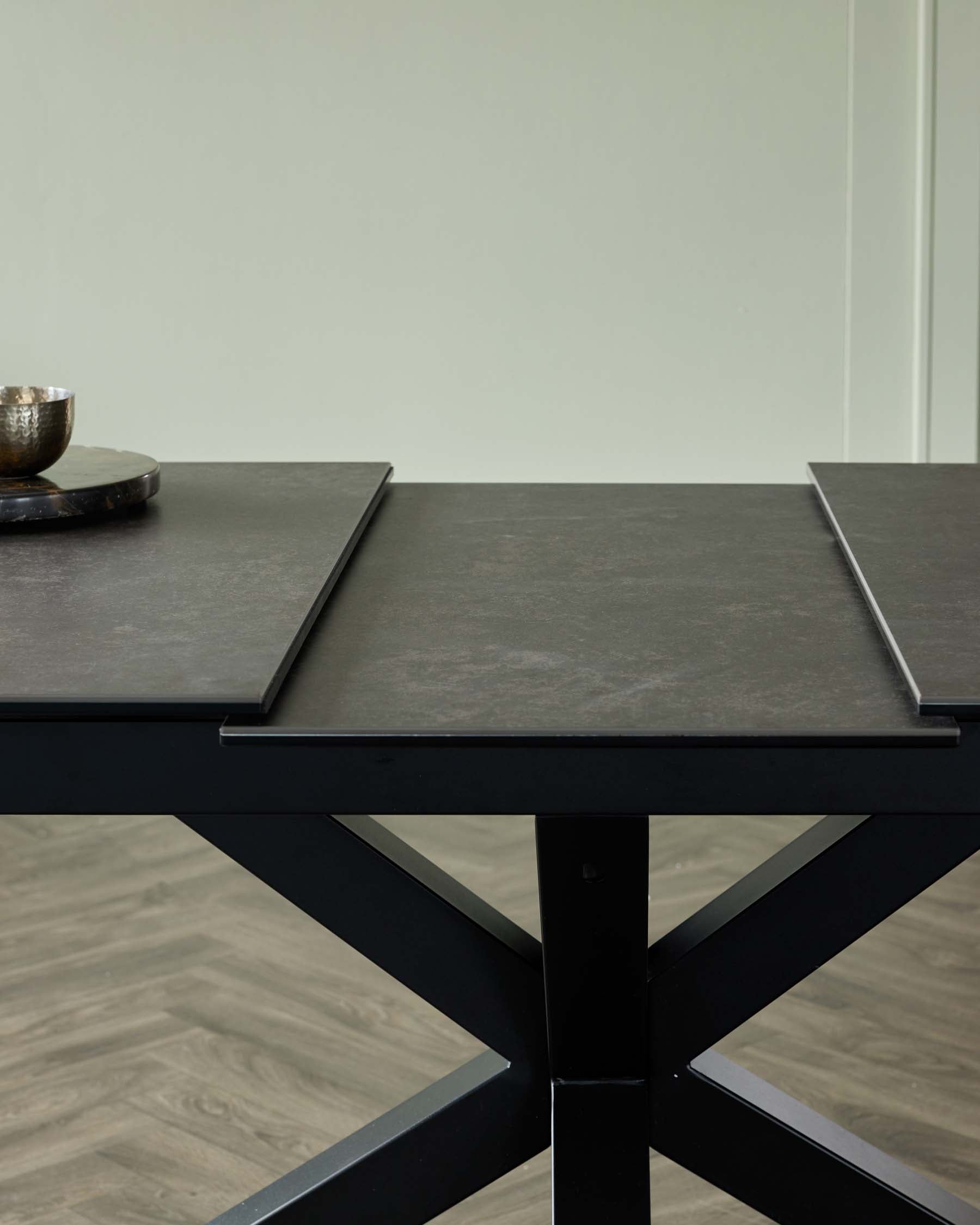 Riley Dark Grey Ceramic Extending 8 to 10 Seater Dining Table