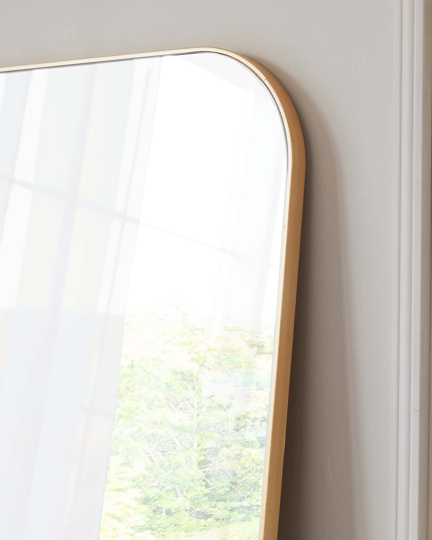 Rorik Large Full Length Leaner Mirror Gold