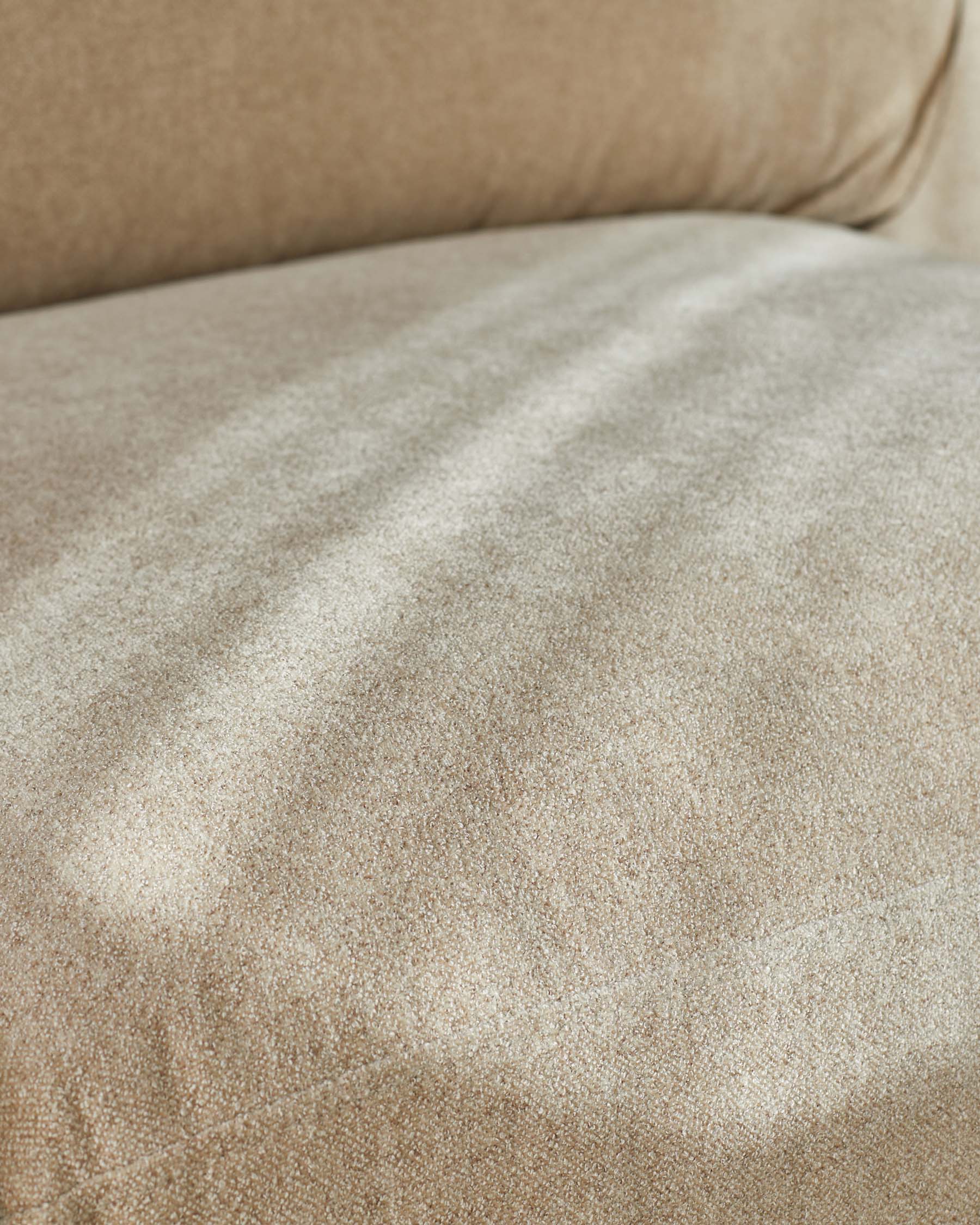 Saige natural boucle armchair with natural wood legs