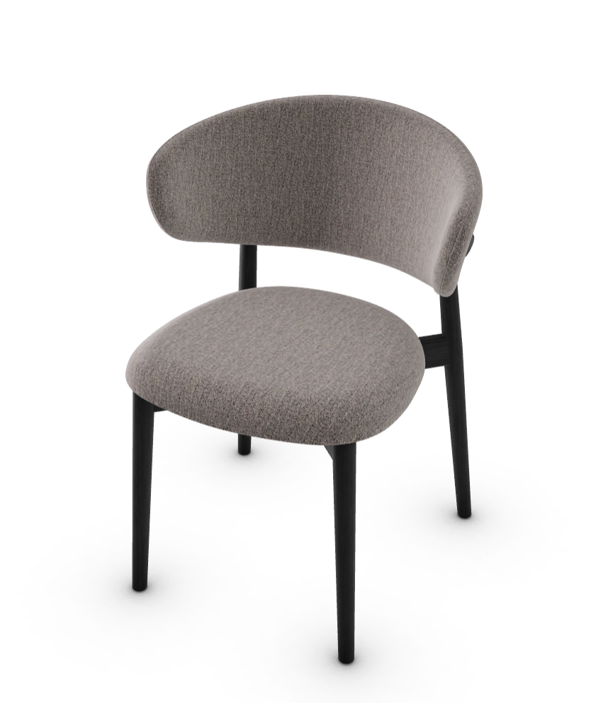 Ella Walnut Dining Chair Leather