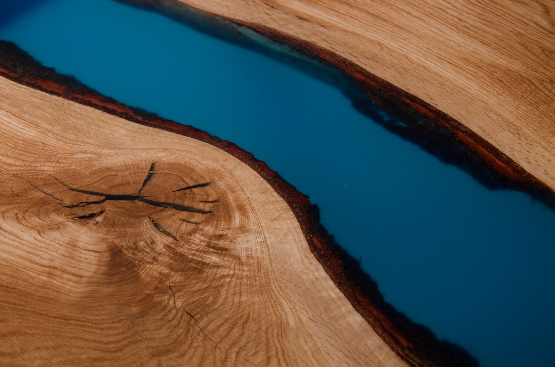 Wabi Blue Epoxy Table
