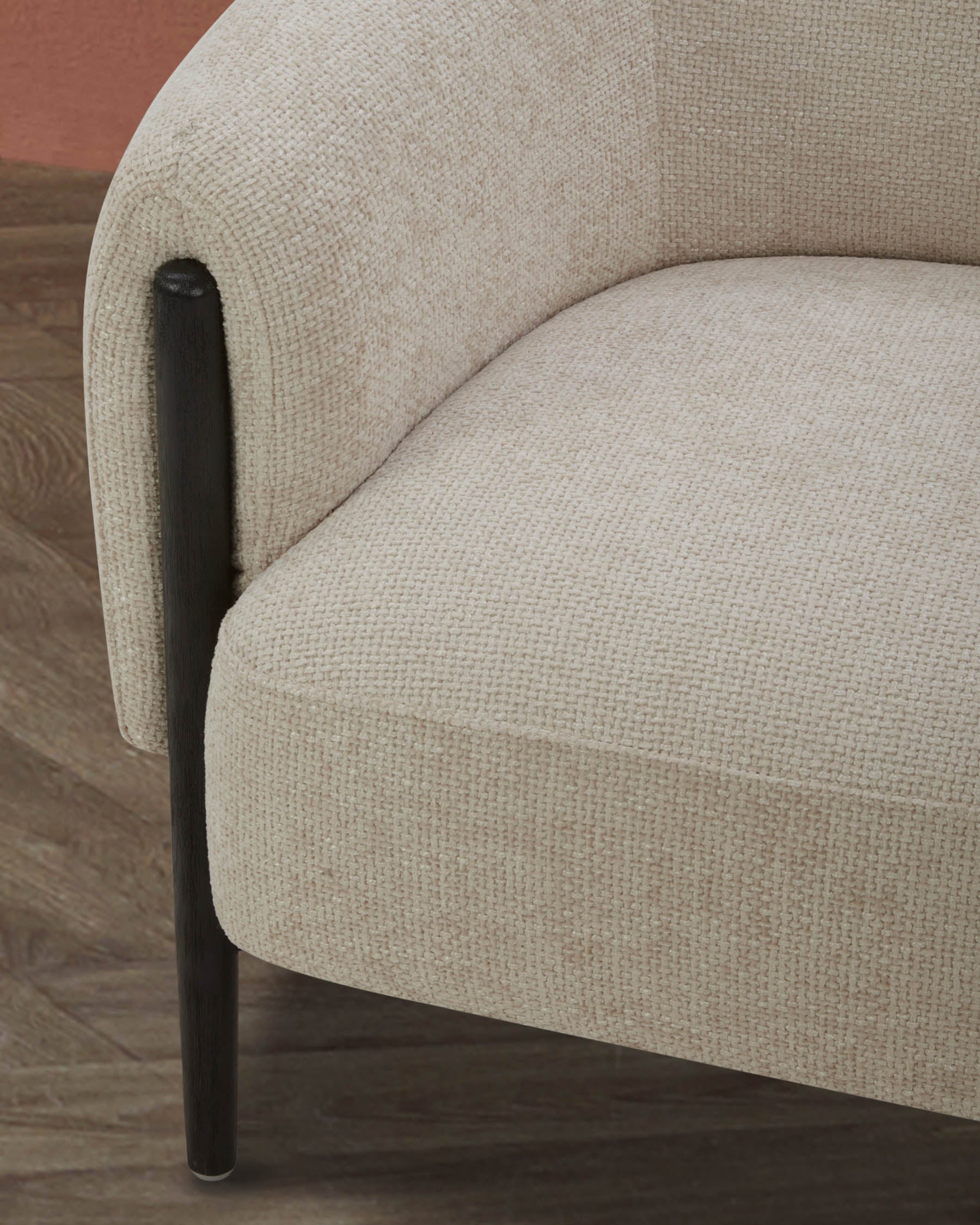 Tristan natural fabric accent chair