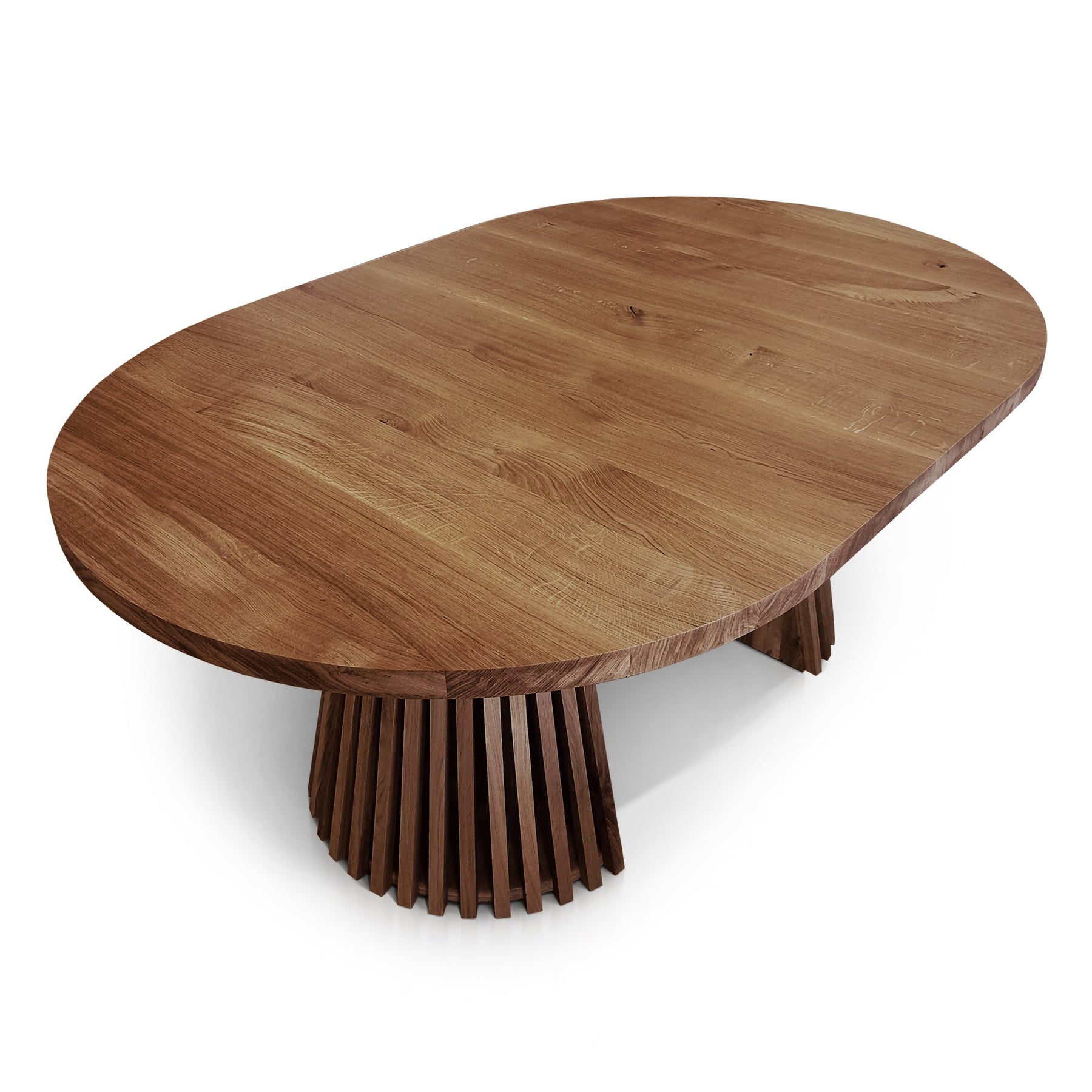 Vivien Round Extendable Dining Table in Chocolate Oak